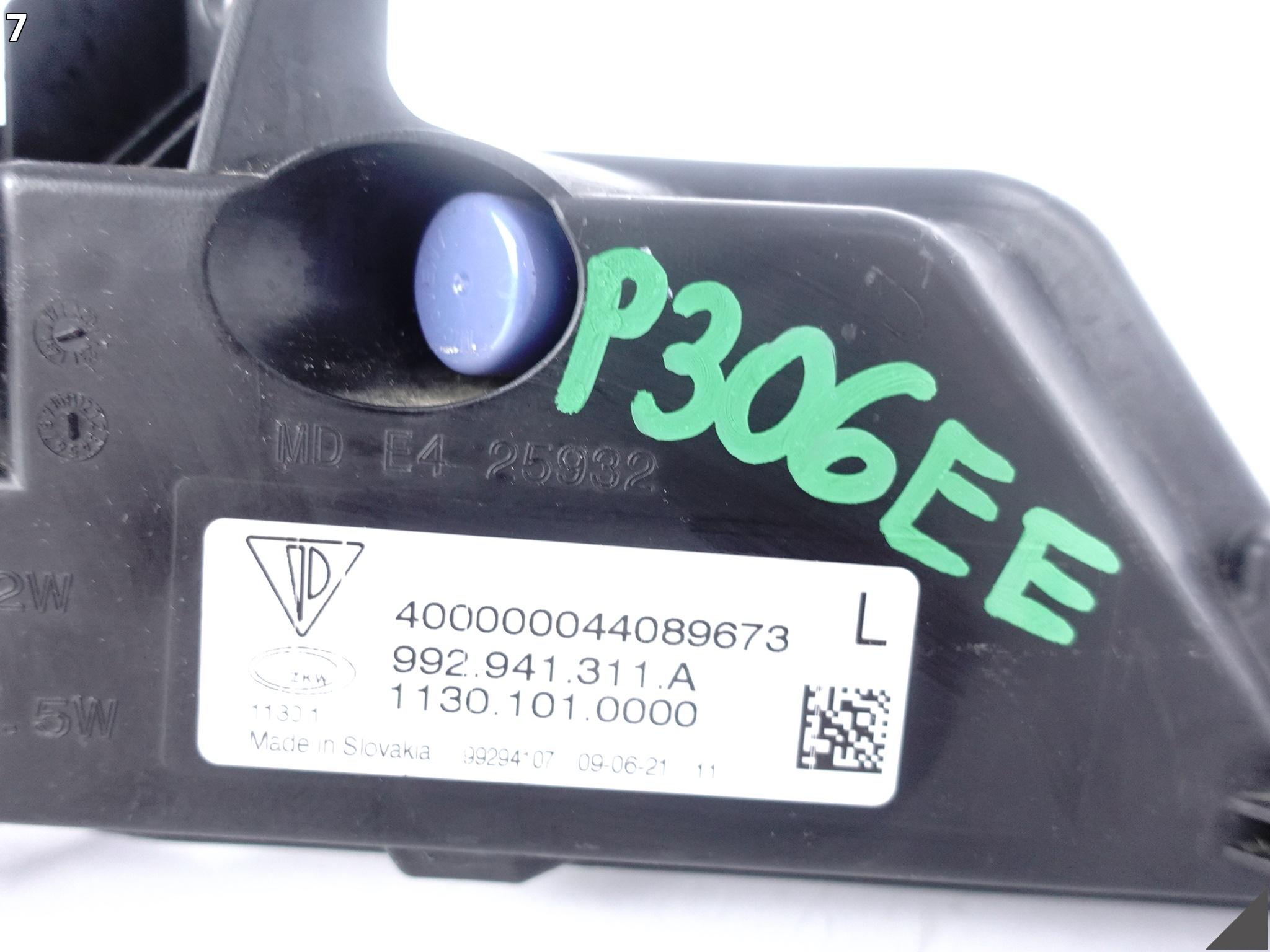PORSCHE 911 992 19- DRL HALOGEN LED W ZDERZAK LEWY PRZÓD 992941311A PORSCHE 911 992 19- DRL HALOGEN LED W ZDERZAK LEWY PRZÓD 992941311A - obrazek 8
