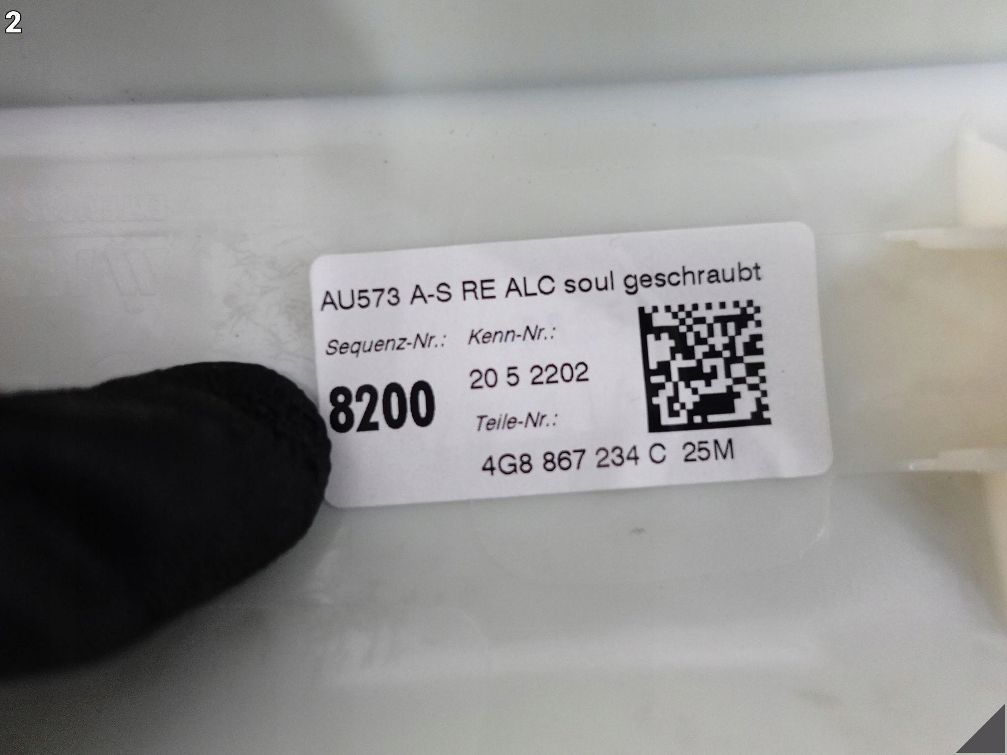 AUDI RS7 S7 A7 4G8 C7 14-18 OSŁONA POSZYCIE SŁUPEK A PRAWY ALCANTARA 25M AUDI RS7 S7 A7 4G8 C7 14-18 OSŁONA POSZYCIE SŁUPEK A PRAWY ALCANTARA 25M - obrazek 3