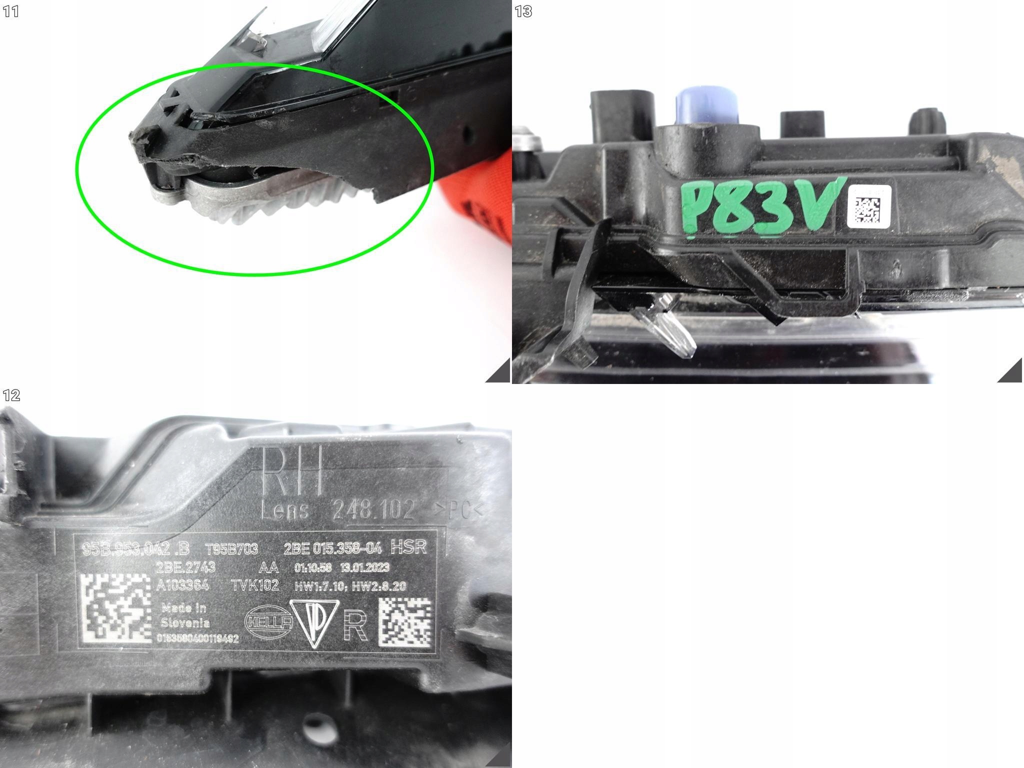 PORSCHE MACAN 95B ( II LIFT ) 21-24 LED KIERUNKOWSKAZ LAMPA HALOGEN PRAWY PORSCHE MACAN 95B ( II LIFT ) 21-24 LED KIERUNKOWSKAZ LAMPA HALOGEN PRAWY - obrazek 12