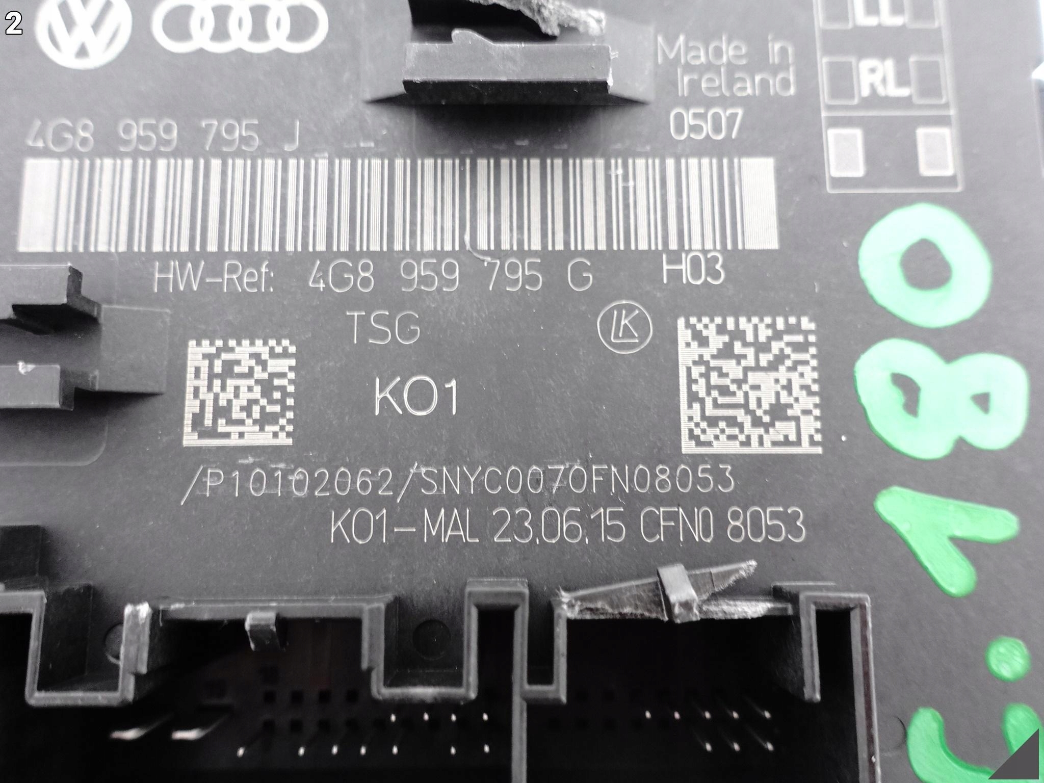 AUDI A7 S7 A6 S6 4G8 4G0 C7 LIFT 10-18 MODUŁ DRZWI TYŁ P=L AUDI A7 S7 A6 S6 4G8 4G0 C7 LIFT 10-18 MODUŁ DRZWI TYŁ P=L - obrazek 3