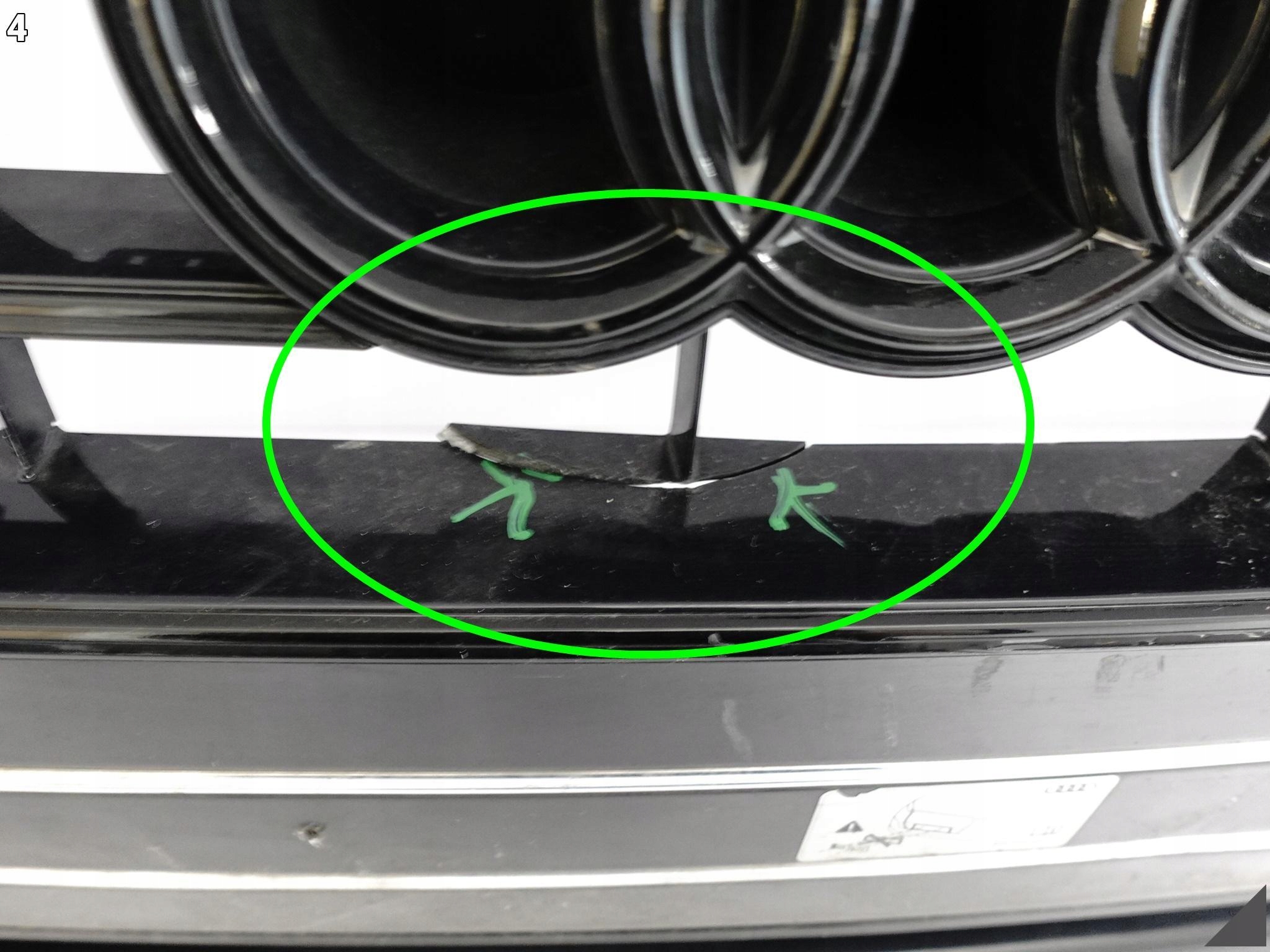 AUDI A6 C8 4K0 ZWYKŁY / BASIS 18- ZDERZAK + GRILL / ATRAPA ( black ) PRZÓD AUDI A6 C8 4K0 ZWYKŁY / BASIS 18- ZDERZAK + GRILL / ATRAPA ( black ) PRZÓD - obrazek 5