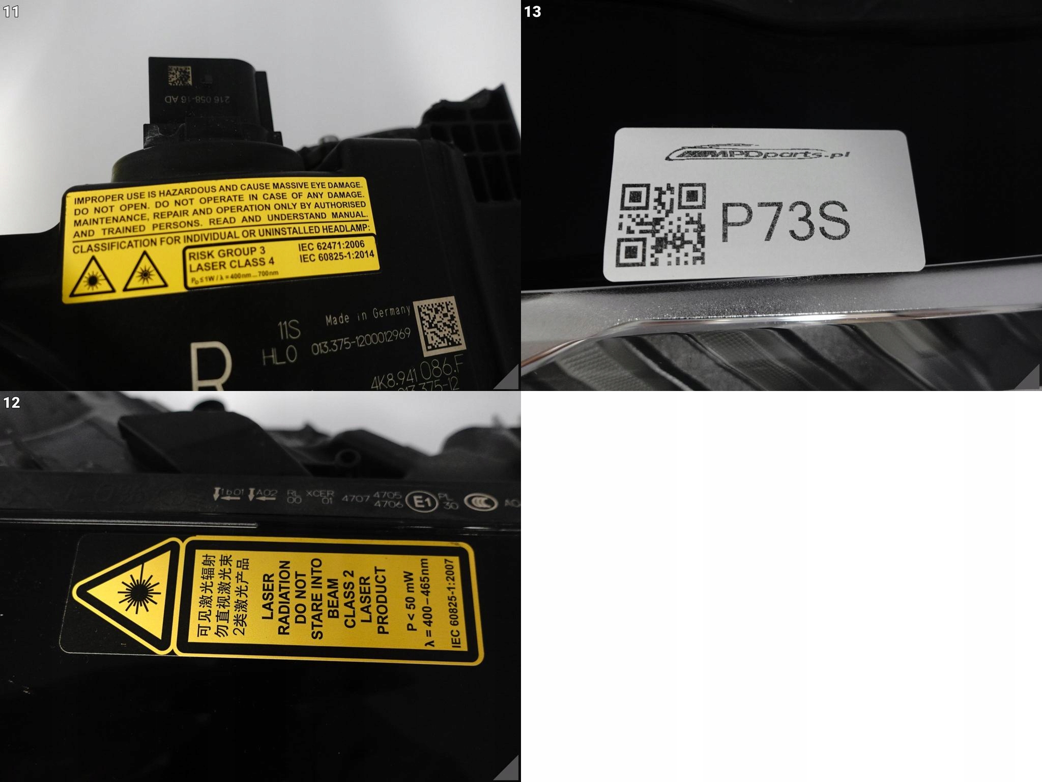 AUDI RS6 4K0 RS7 A7 4K8 C8 19- LAMPA LASER FULL LED PRAWA PRZÓD EUROPA 086F AUDI RS6 4K0 RS7 A7 4K8 C8 19- LAMPA LASER FULL LED PRAWA PRZÓD EUROPA 086F - obrazek 12
