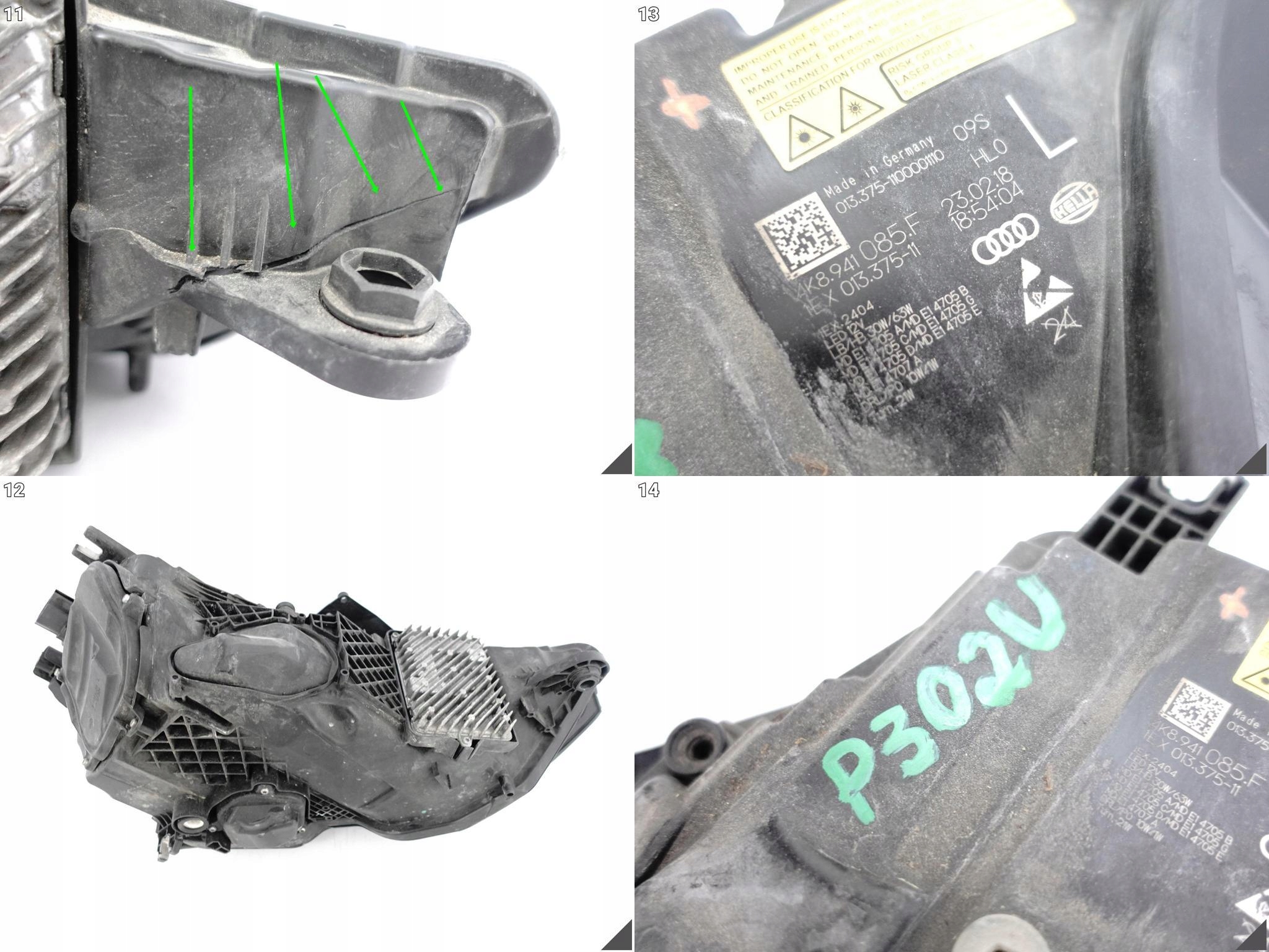 AUDI RS6 4K0 RS7 A7 4K8 C8 19- LAMPA LASER FULL LED LEWA PRZÓD EUROPA 085F AUDI RS6 4K0 RS7 A7 4K8 C8 19- LAMPA LASER FULL LED LEWA PRZÓD EUROPA 085F - obrazek 12