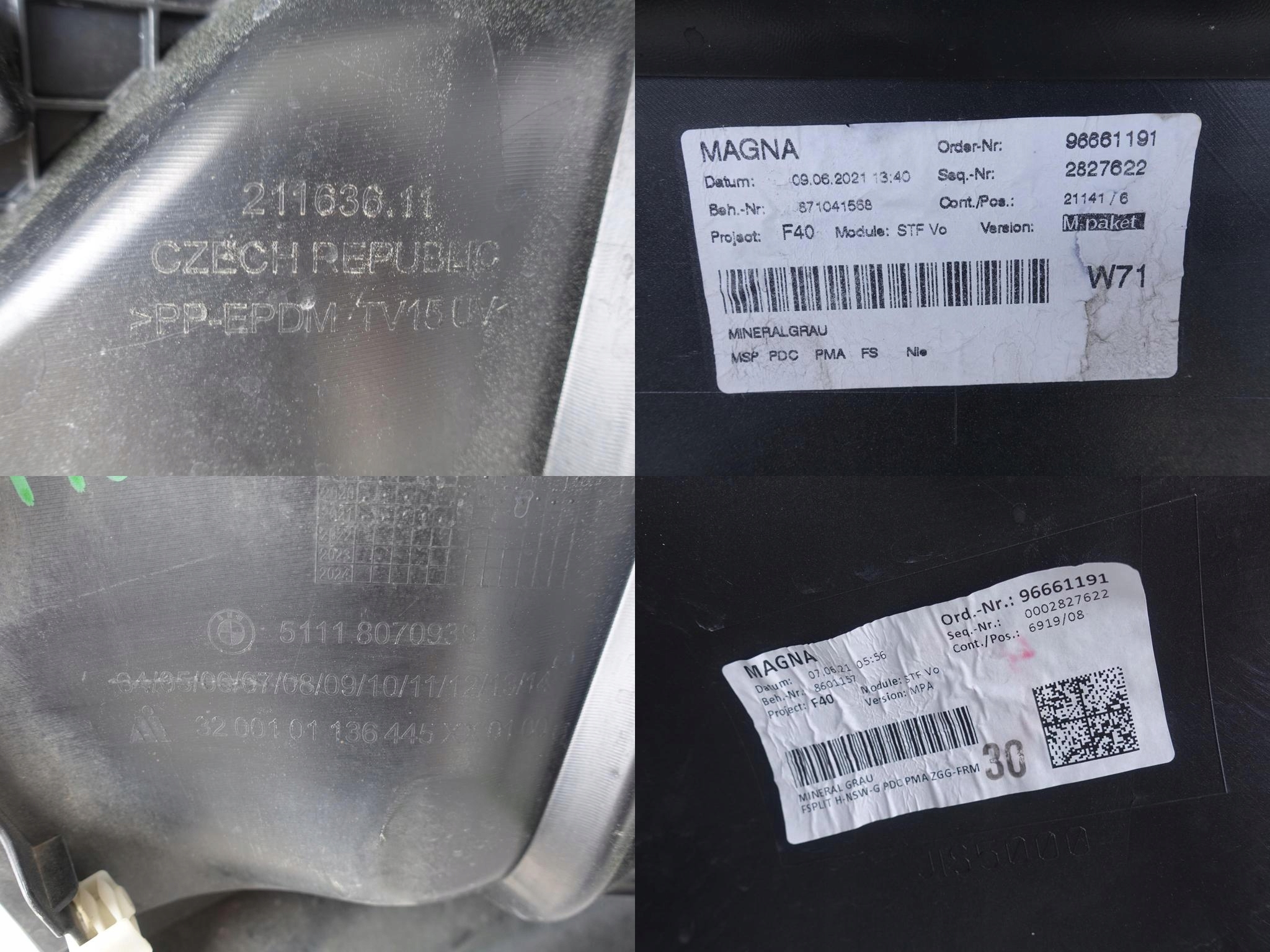 BMW 1 F40 19- M-PAKIET ZDERZAK PRZÓD *6XPDC* BMW 1 F40 19- M-PAKIET ZDERZAK PRZÓD *6XPDC* - obrazek 11