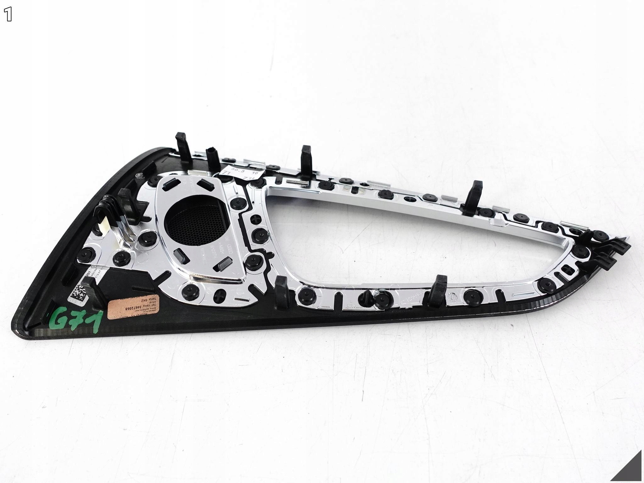 AUDI RS7 S7 A7 4G8 C7 10-18 OSŁONA DEKOR DRZWI LEWA TYŁ CARBON CHROM 6T3 AUDI RS7 S7 A7 4G8 C7 10-18 OSŁONA DEKOR DRZWI LEWA TYŁ CARBON CHROM 6T3 - obrazek 2