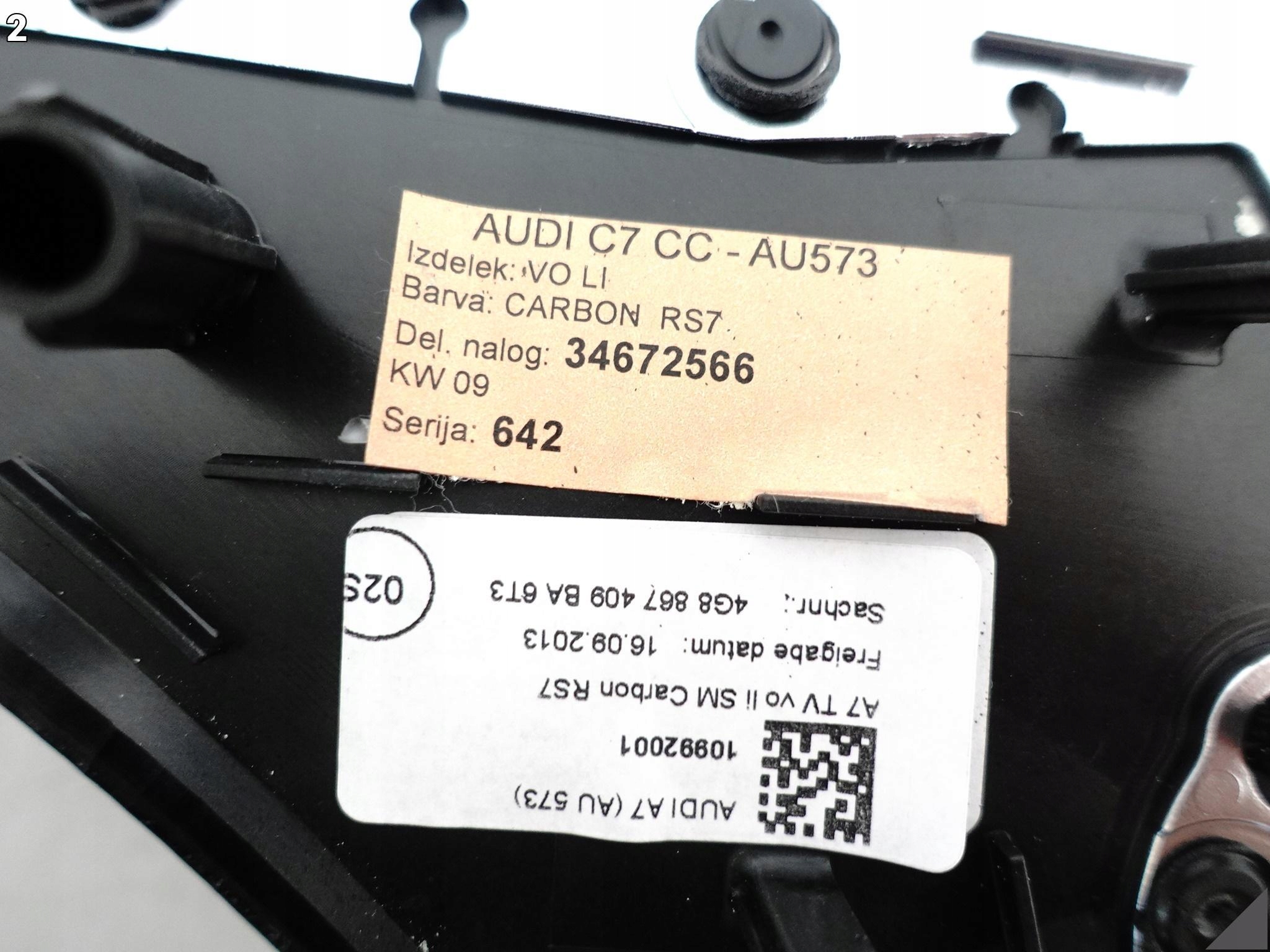 AUDI RS7 S7 A7 4G8 C7 10-18 OSŁONA DEKOR DRZWI LEWA PRZÓD CARBON CHROM 6T3 AUDI RS7 S7 A7 4G8 C7 10-18 OSŁONA DEKOR DRZWI LEWA PRZÓD CARBON CHROM 6T3 - obrazek 3