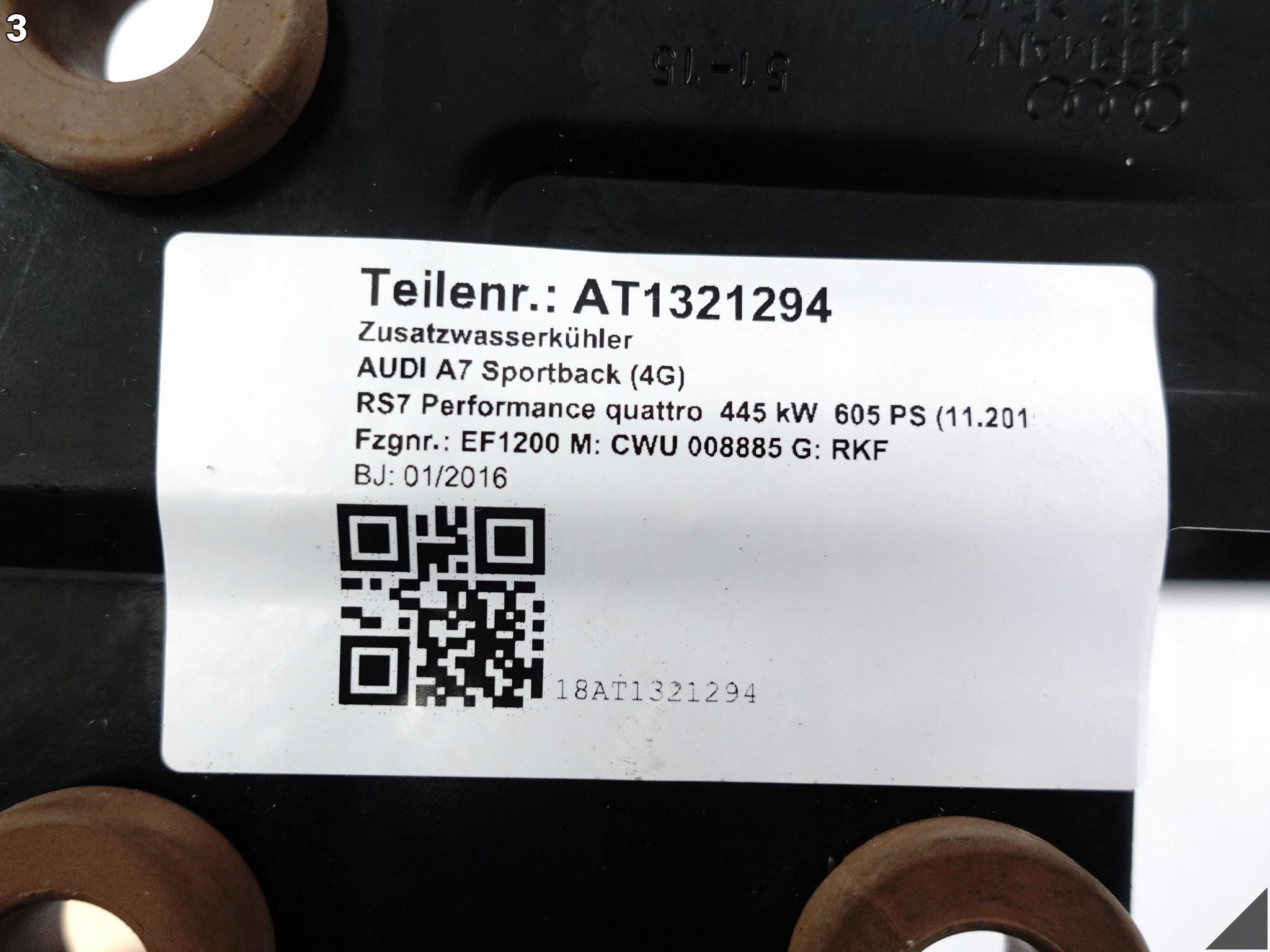 AUDI RS7 4G8 RS6 4G0 C7 14-18 UCHWYT DODATKOWEJ CHŁODNICY WODY LEWY 4.0TFSI AUDI RS7 4G8 RS6 4G0 C7 14-18 UCHWYT DODATKOWEJ CHŁODNICY WODY LEWY 4.0TFSI - obrazek 4