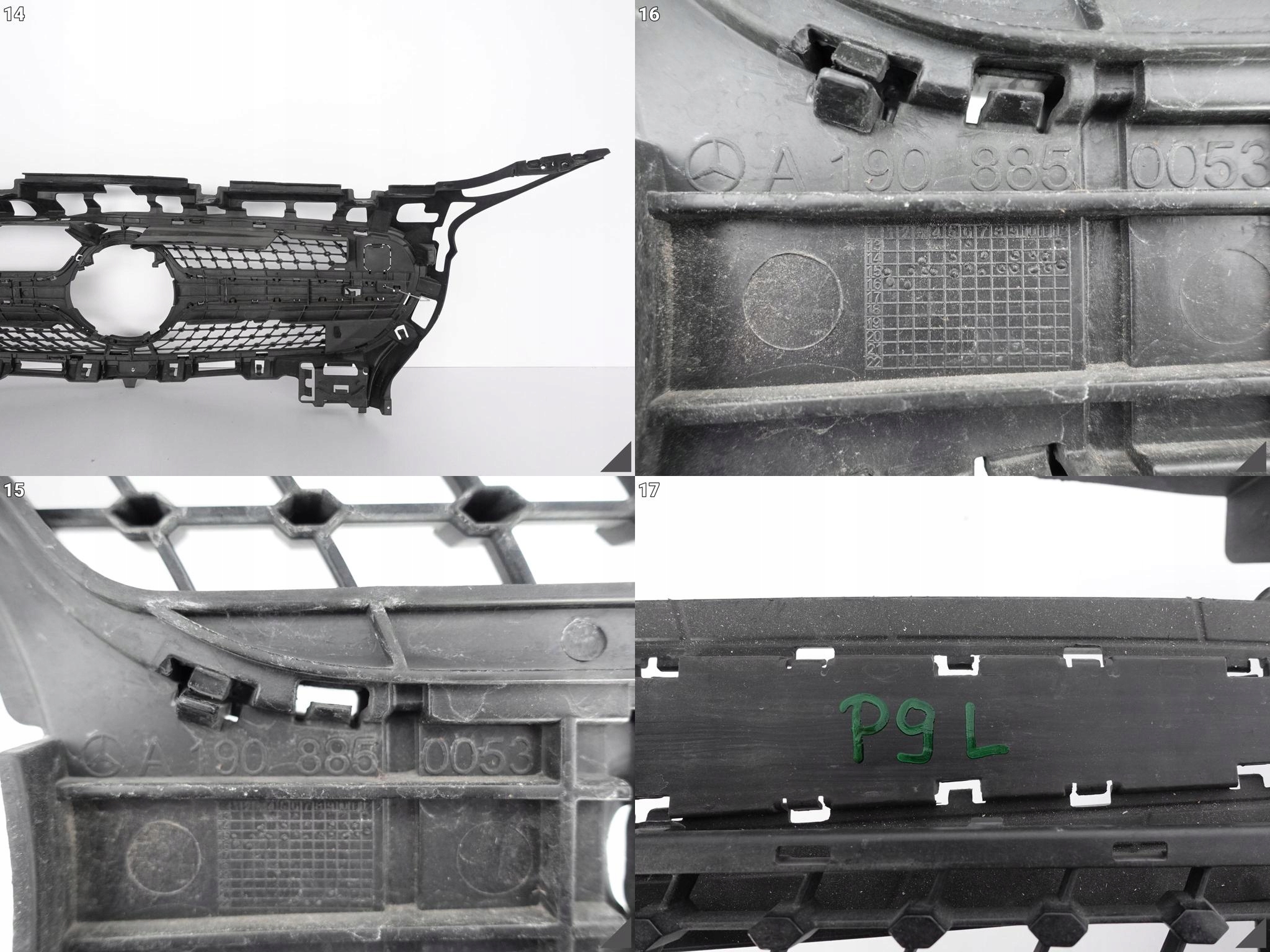 MERCEDES AMG GT C190 R190 GRILL ATRAPA W ZDERZAK MERCEDES AMG GT C190 R190 GRILL ATRAPA W ZDERZAK - obrazek 12