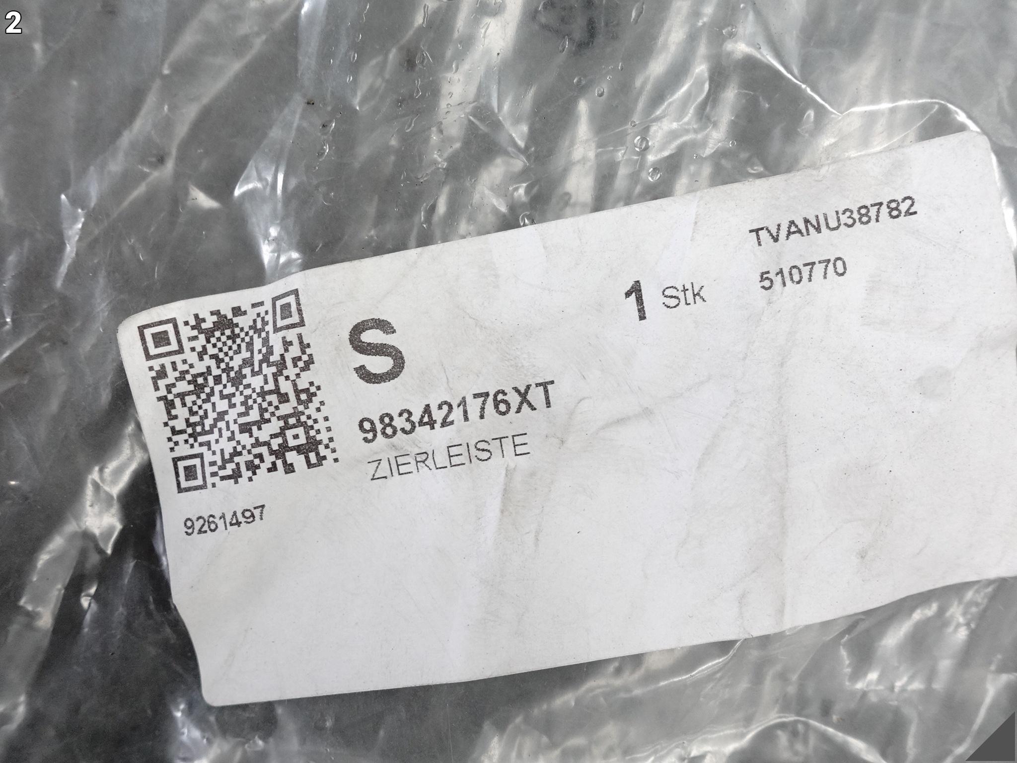 OPEL MOKKA II 2 20- LISTWA NA BŁOTNIK NAKŁADKA PRAWA TYŁ 9834217680 OPEL MOKKA II 2 20- LISTWA NA BŁOTNIK NAKŁADKA PRAWA TYŁ 9834217680 - obrazek 3