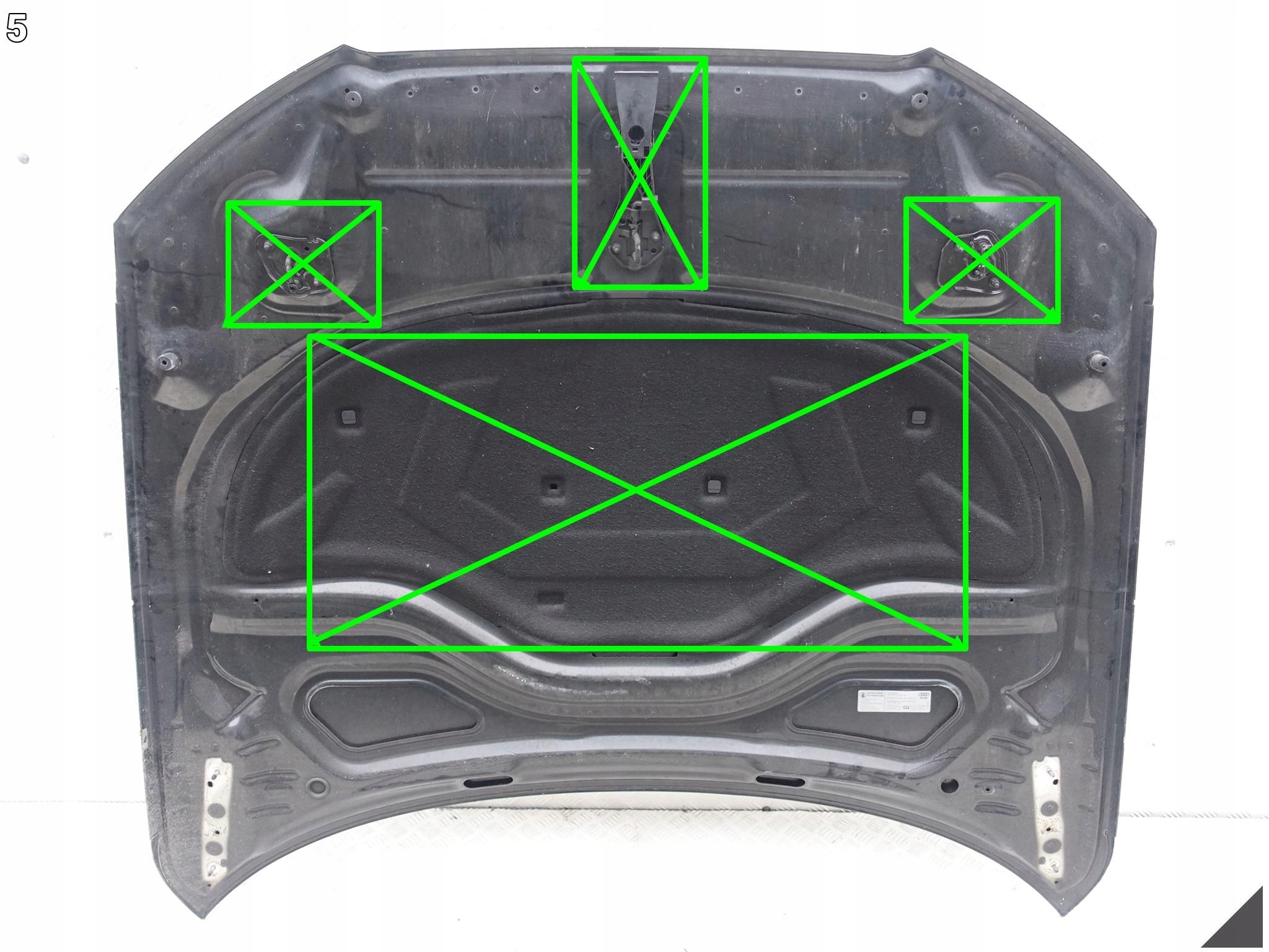 AUDI A6 S6 RS6 C7 4G0 11-18 MASKA POKRYWA SILNIKA PRZÓD *PO GRADOBICIU* AUDI A6 S6 RS6 C7 4G0 11-18 MASKA POKRYWA SILNIKA PRZÓD *PO GRADOBICIU* - obrazek 6