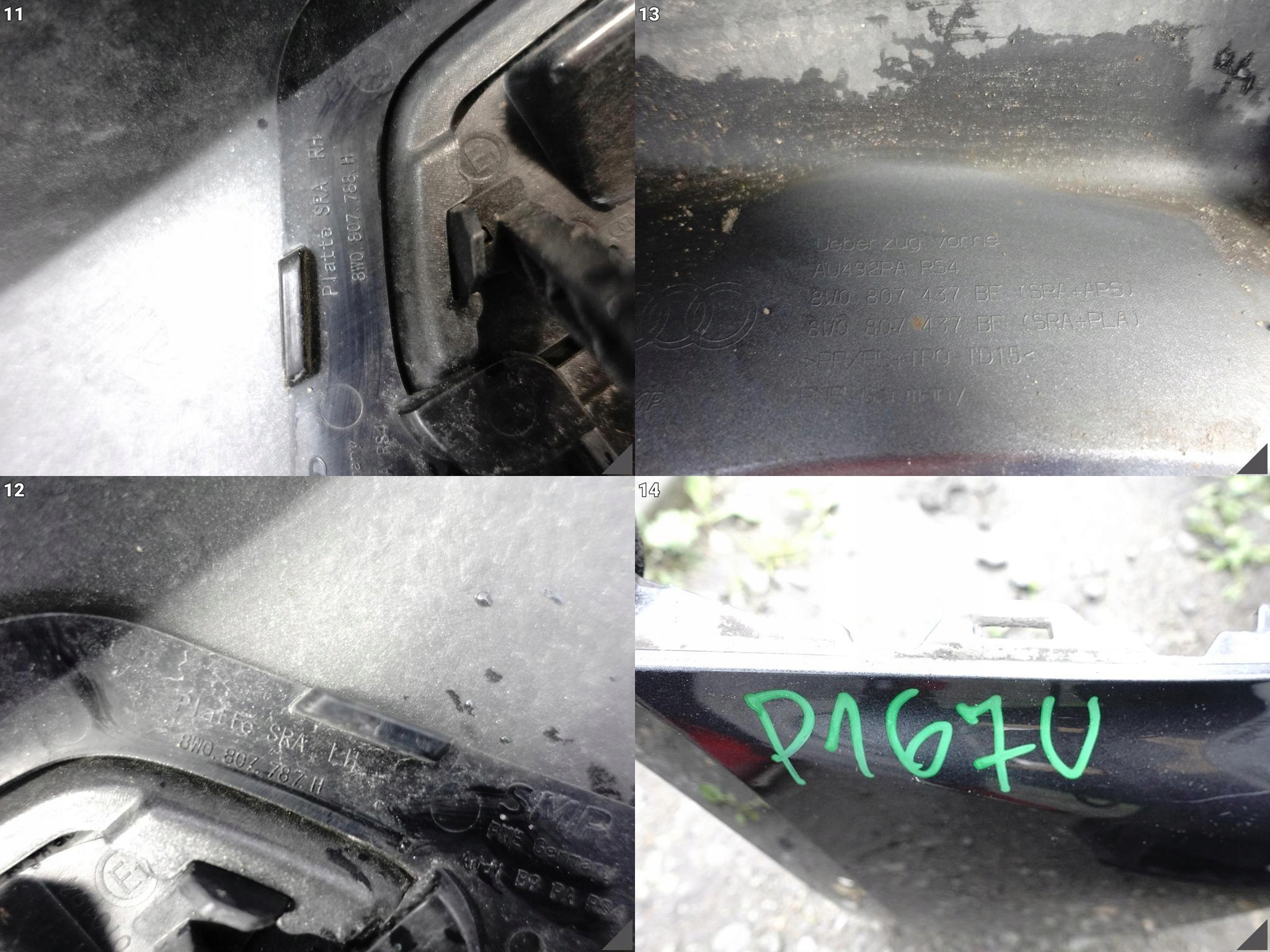 AUDI RS4 8W0 B9 LIFT 19- ZDERZAK PRZÓD (SPRYSKI) +ZAŚLEPKI ŁADNY AUDI RS4 8W0 B9 LIFT 19- ZDERZAK PRZÓD (SPRYSKI) +ZAŚLEPKI ŁADNY - obrazek 12