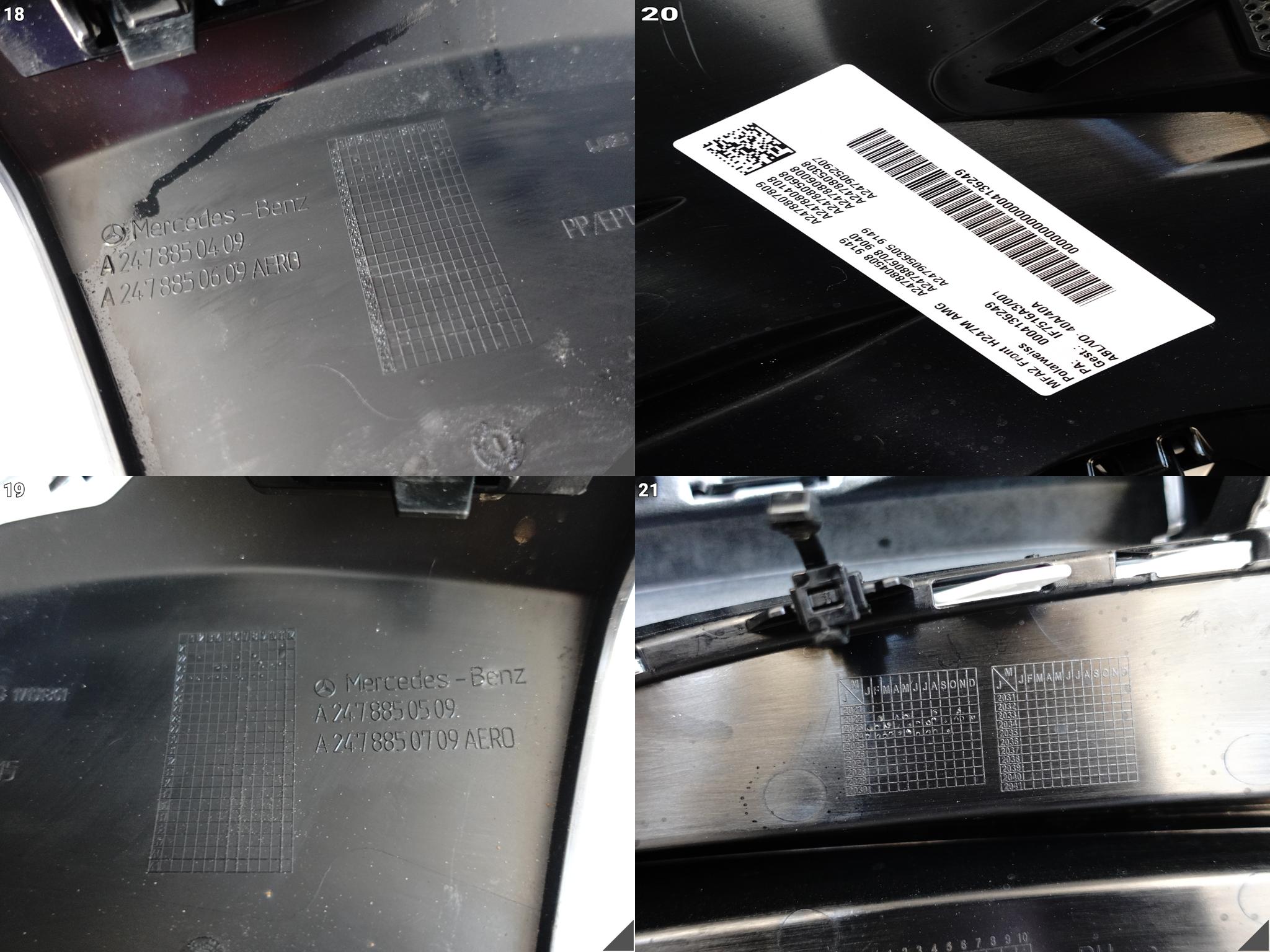 MERCEDES GLA H247 AMG LIFT MOPF 23- ZDERZAK PRZÓD + GRILL KRATKI ŚLIZGI MERCEDES GLA H247 AMG LIFT MOPF 23- ZDERZAK PRZÓD + GRILL KRATKI ŚLIZGI - obrazek 7