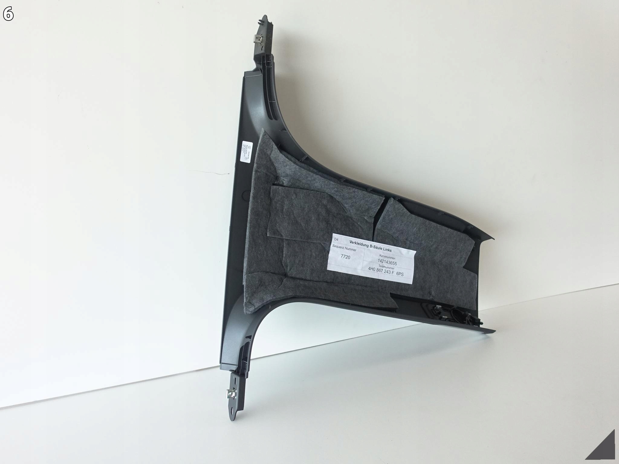 AUDI A8 4H0 D4 LIFT 13-17 OSŁONA POSZYCIE LEWEGO SŁUPKA B CHROM 6PS AUDI A8 4H0 D4 LIFT 13-17 OSŁONA POSZYCIE LEWEGO SŁUPKA B CHROM 6PS - obrazek 7
