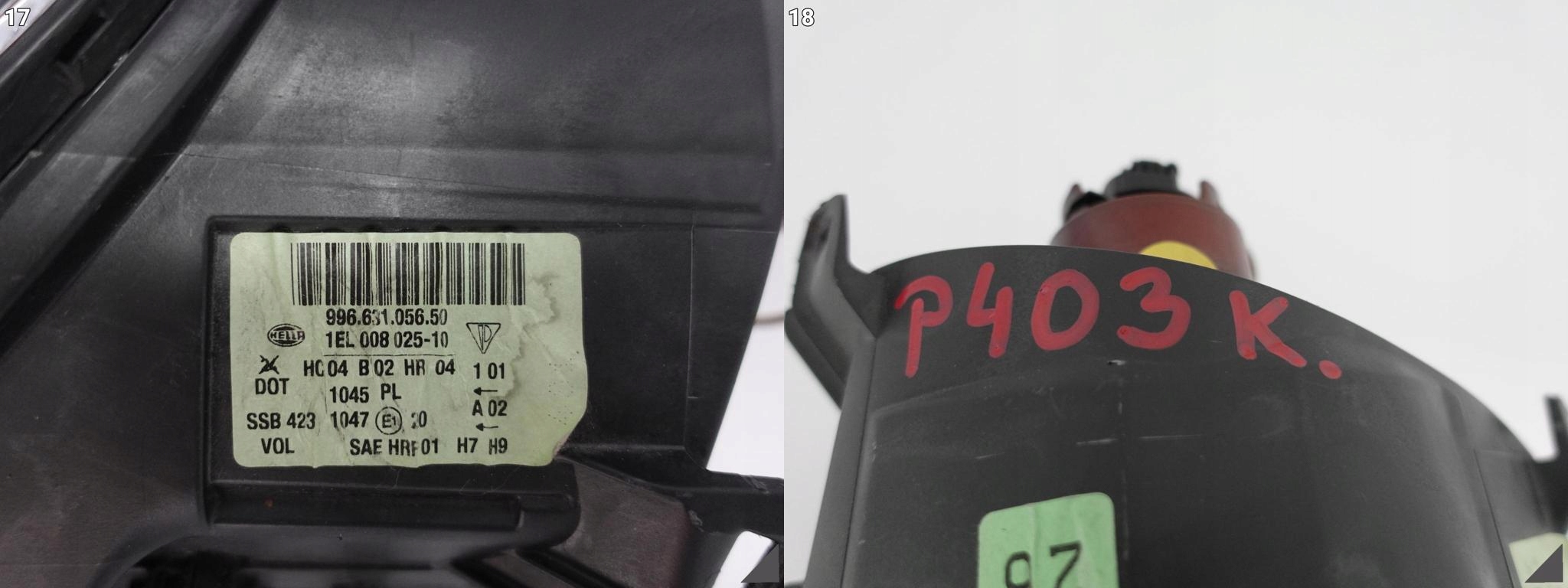 PORSCHE 996 LIFT MK2 01-05 ZWYKŁA H7+H9 LAMPA PORSCHE 996 LIFT MK2 01-05 ZWYKŁA H7+H9 LAMPA - obrazek 12