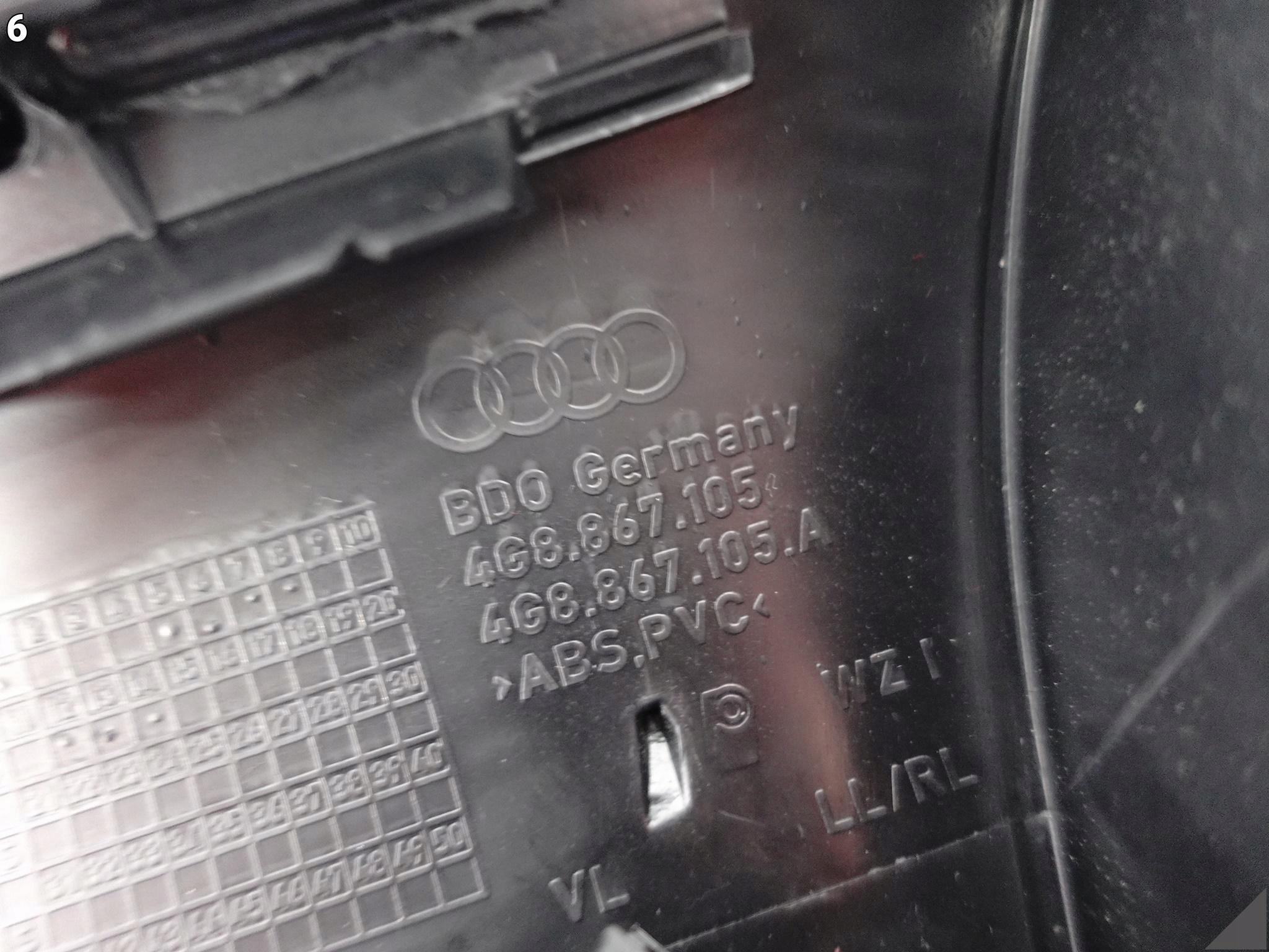 AUDI RS7 S7 A7 4G8 C7 10-18 TAPICERKA BOCZEK DRZWI LEWA PRZÓD EXCLUSIVE AUDI RS7 S7 A7 4G8 C7 10-18 TAPICERKA BOCZEK DRZWI LEWA PRZÓD EXCLUSIVE - obrazek 7