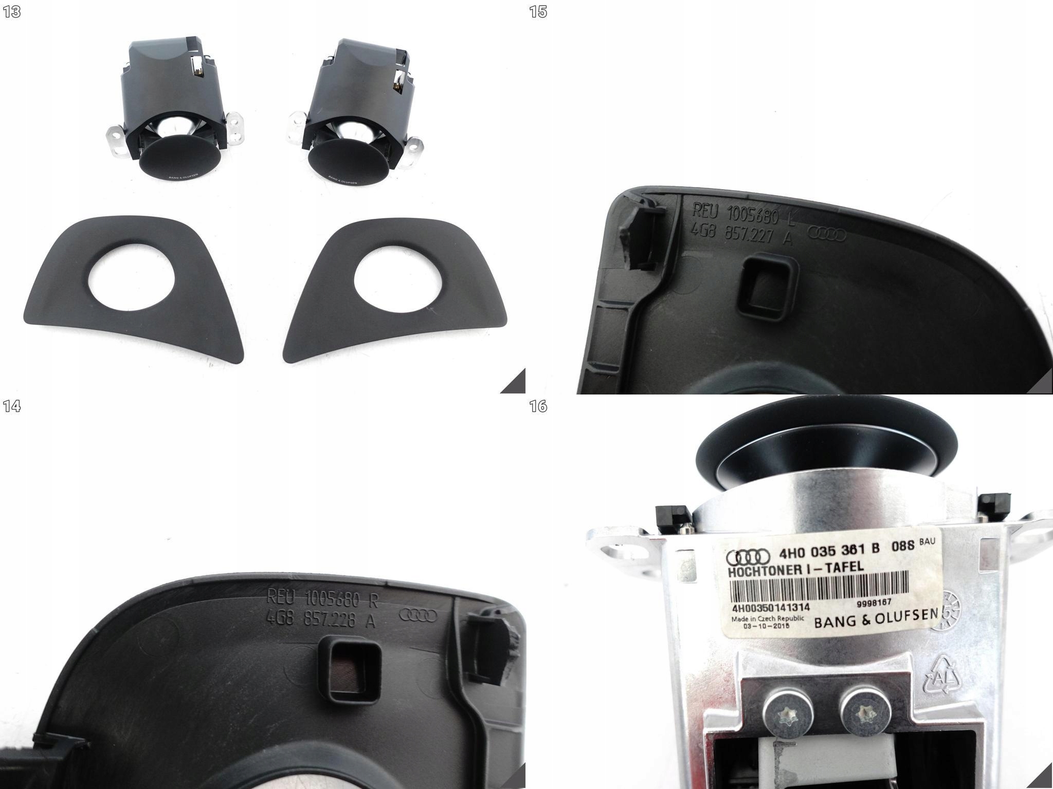 AUDI RS7 S7 A7 4G8 C7 10-18 LIFT ZESTAW GŁOŚNIKÓW WZMACNIACZ BANG & OLUFSEN AUDI RS7 S7 A7 4G8 C7 10-18 LIFT ZESTAW GŁOŚNIKÓW WZMACNIACZ BANG & OLUFSEN - obrazek 8