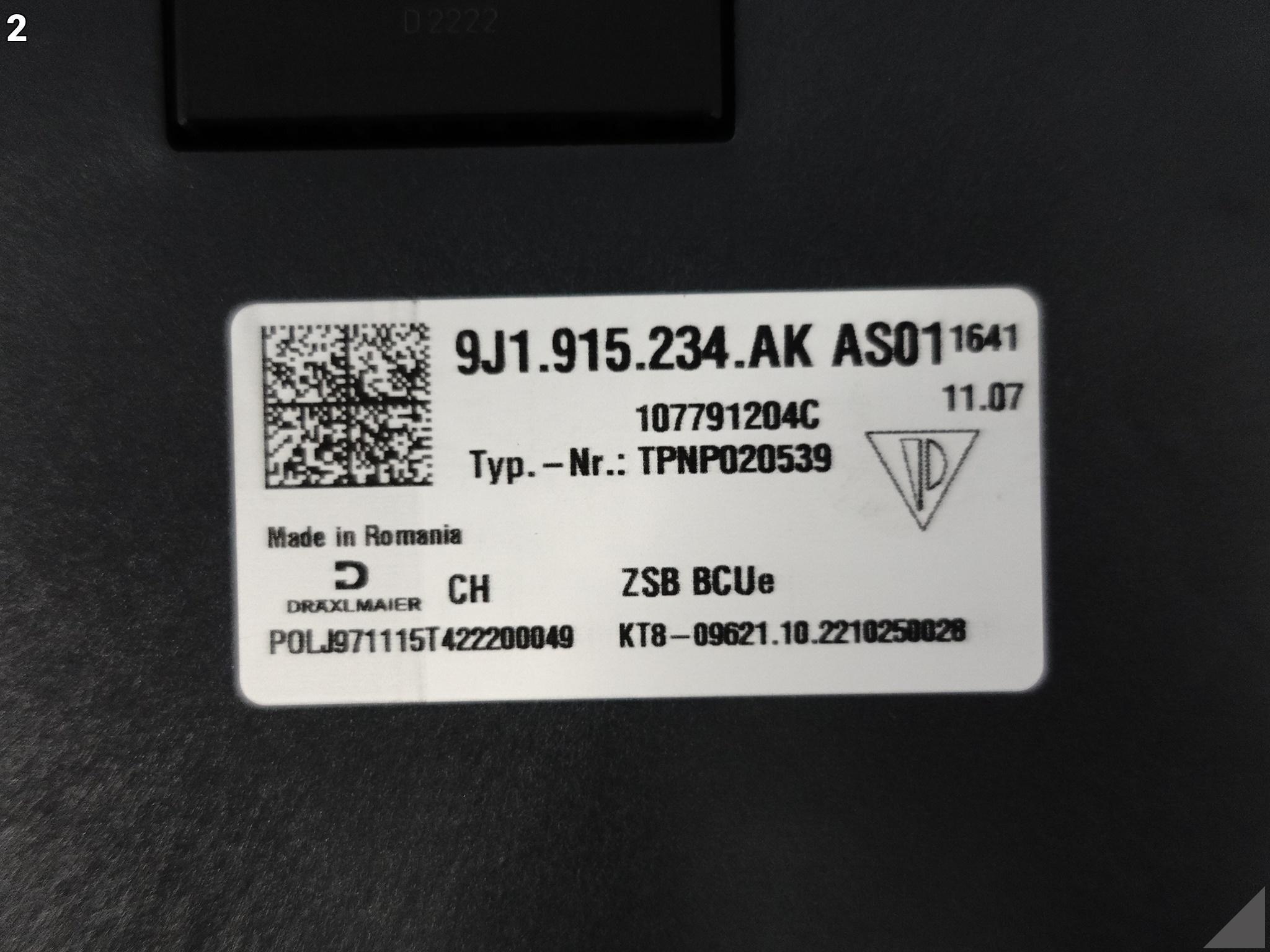 PORSCHE TAYCAN 9J1 9J0 19- MODUŁ STEROWNIK KONTROLI AKUMULATORA PORSCHE TAYCAN 9J1 9J0 19- MODUŁ STEROWNIK KONTROLI AKUMULATORA - obrazek 3