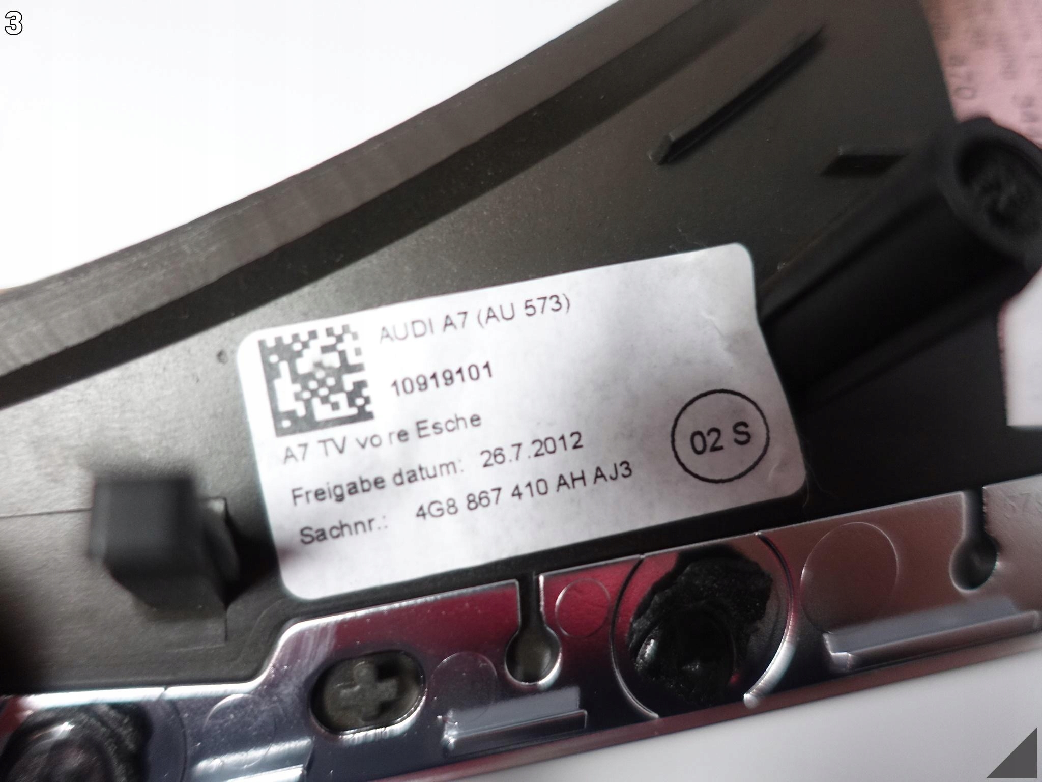 AUDI A7 S7 RS7 4G8 C7 LIFT 10-18 OSŁONA DEKOR DRZWI PRAWA PRZÓD DREWNO AJ3 AUDI A7 S7 RS7 4G8 C7 LIFT 10-18 OSŁONA DEKOR DRZWI PRAWA PRZÓD DREWNO AJ3 - obrazek 4