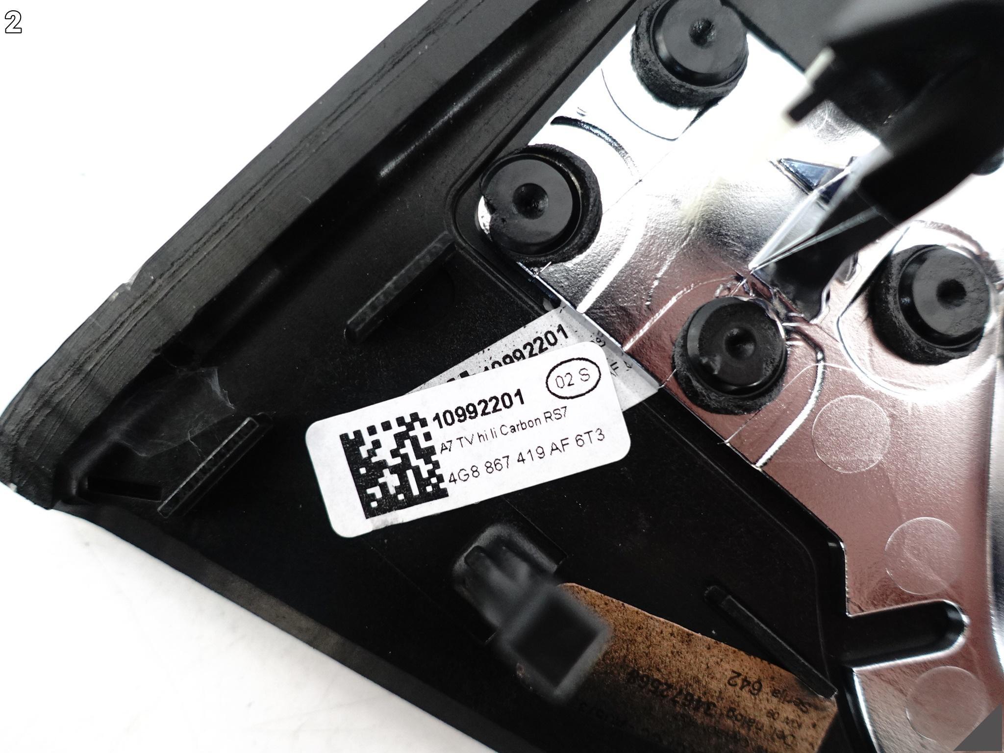 AUDI RS7 S7 A7 4G8 C7 10-18 OSŁONA DEKOR DRZWI LEWA TYŁ CARBON CHROM 6T3 AUDI RS7 S7 A7 4G8 C7 10-18 OSŁONA DEKOR DRZWI LEWA TYŁ CARBON CHROM 6T3 - obrazek 3