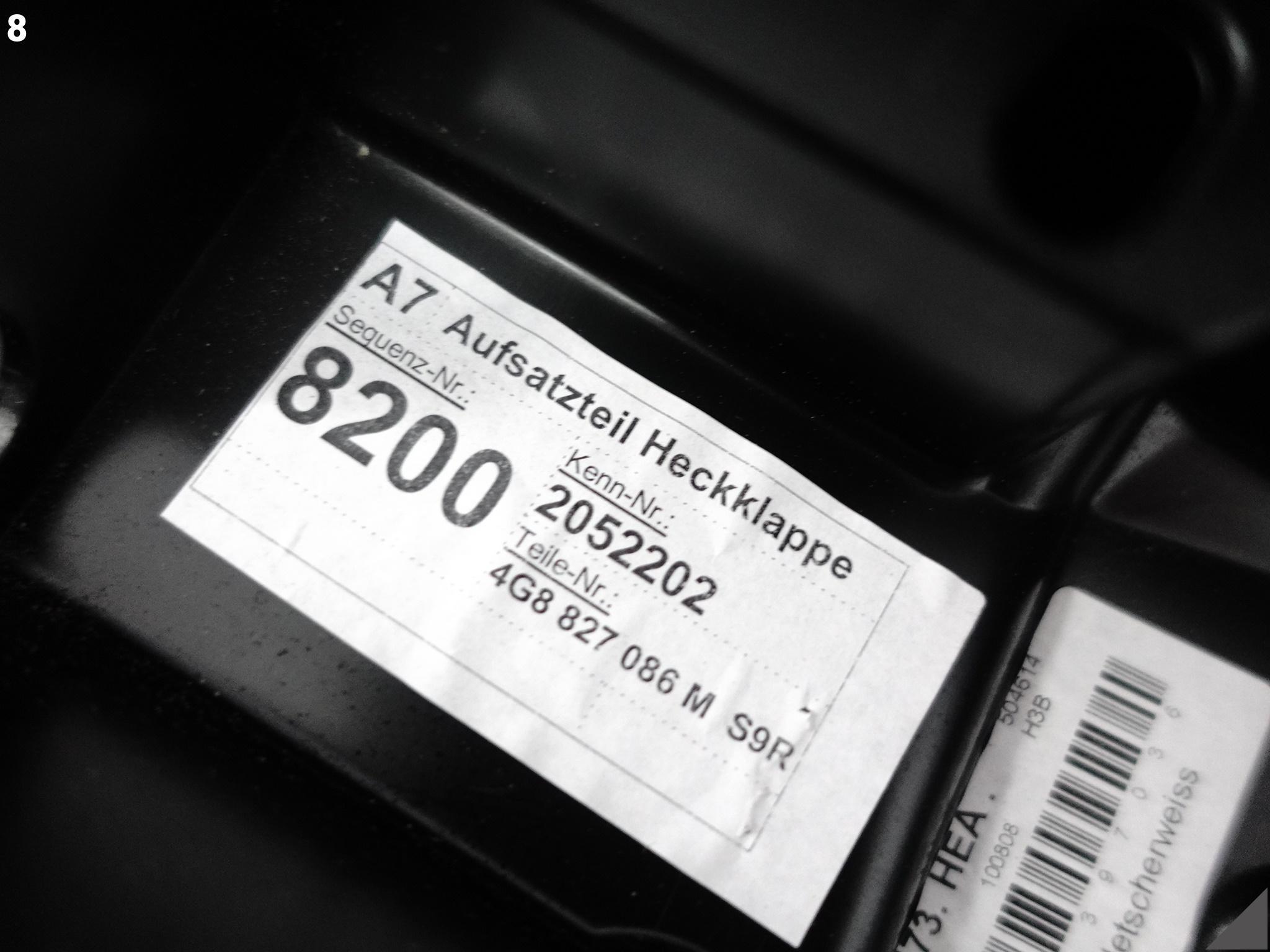 AUDI RS7 S7 A7 4G8 C7 10-18 LIFT BLENDA DOKŁADKA KLAPY TYŁ KOLOR S9R AUDI RS7 S7 A7 4G8 C7 10-18 LIFT BLENDA DOKŁADKA KLAPY TYŁ KOLOR S9R - obrazek 9