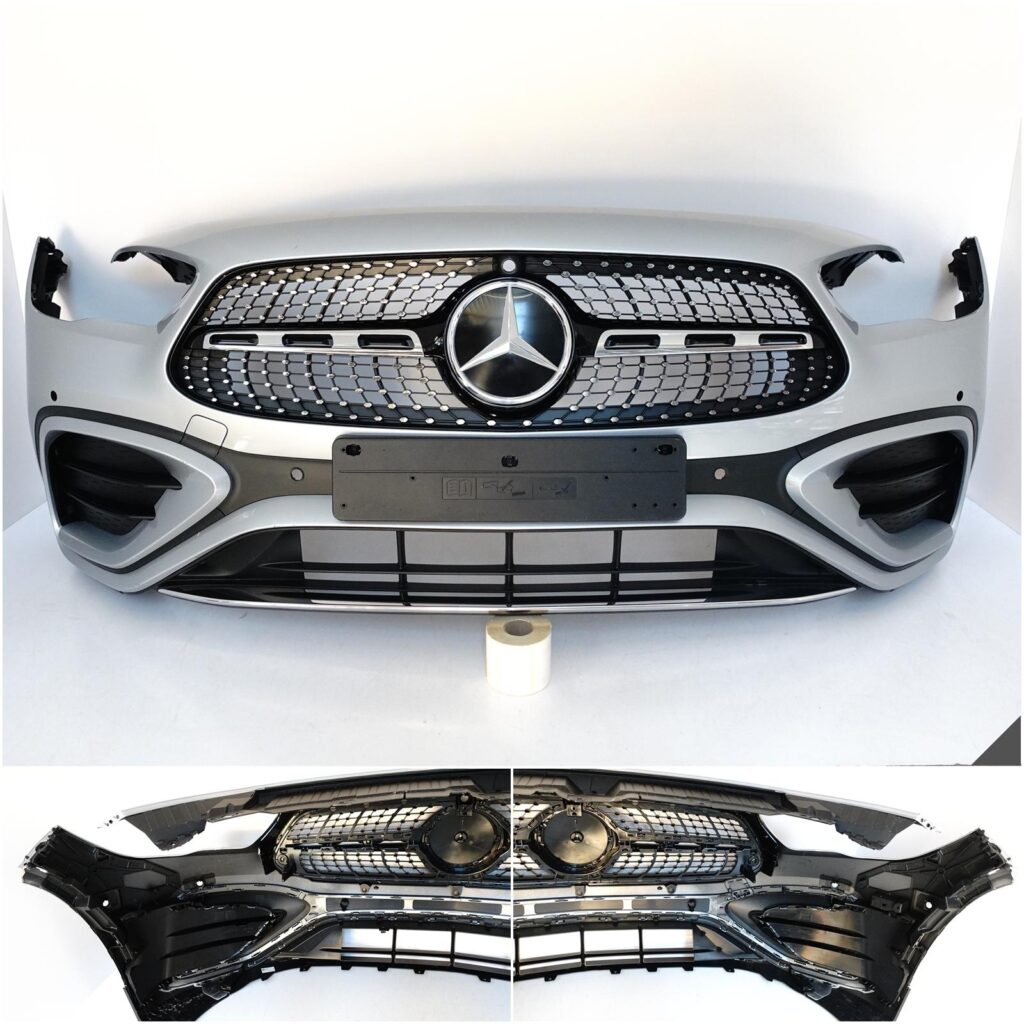 MERCEDES GLA H247 AMG LIFT MOPF 23- ZDERZAK PRZÓD + GRILL KRATKI ŚLIZGI
