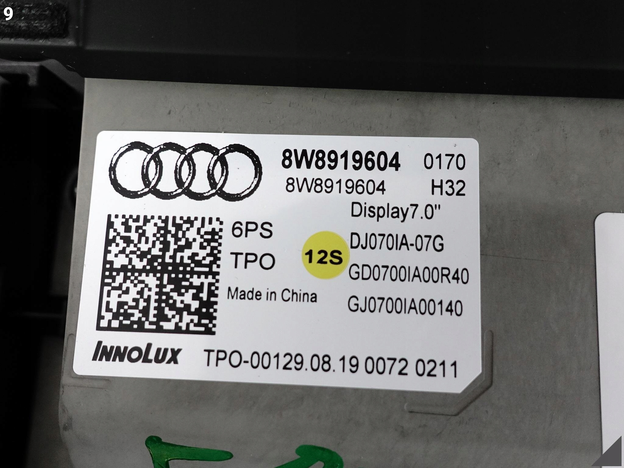 AUDI A5 8W6 8W8 F5 B9 16- WYŚWIETLACZ MULTIMEDIALNY DISPLAY 7” MMI UK AUDI A5 8W6 8W8 F5 B9 16- WYŚWIETLACZ MULTIMEDIALNY DISPLAY 7'' MMI UK - obrazek 10