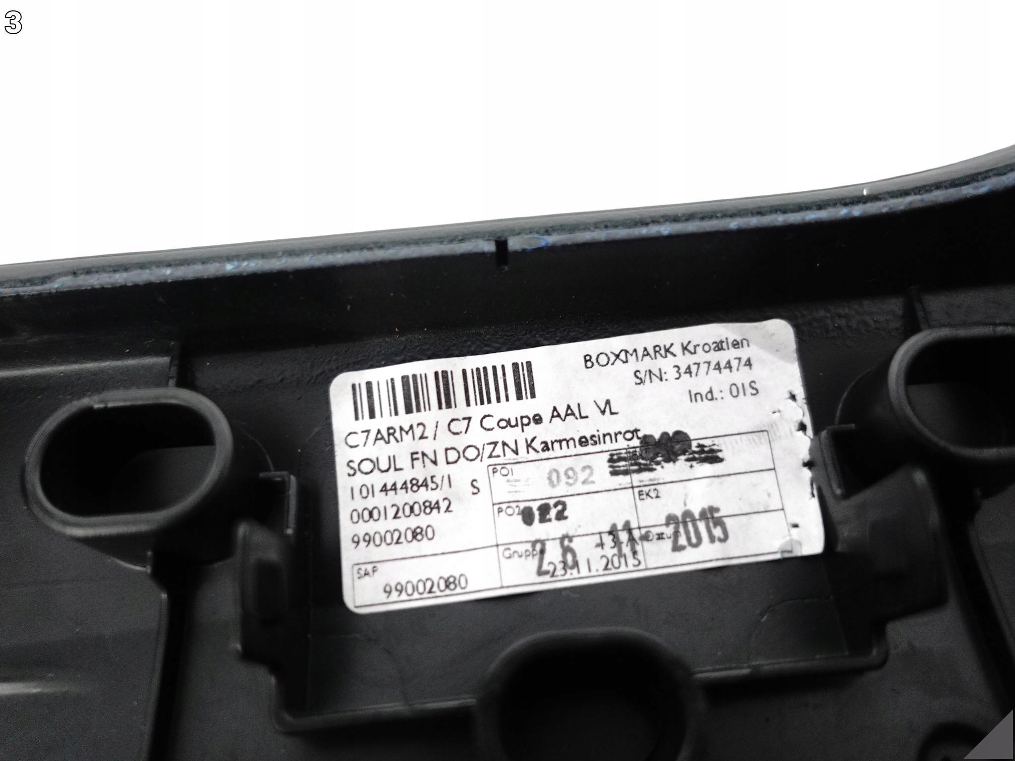 AUDI RS7 S7 A7 4G8 C7 10-18 PODŁOKIETNIK DRZWI LEWYCH PRZÓD CZERWONA NIĆ AUDI RS7 S7 A7 4G8 C7 10-18 PODŁOKIETNIK DRZWI LEWYCH PRZÓD CZERWONA NIĆ - obrazek 4