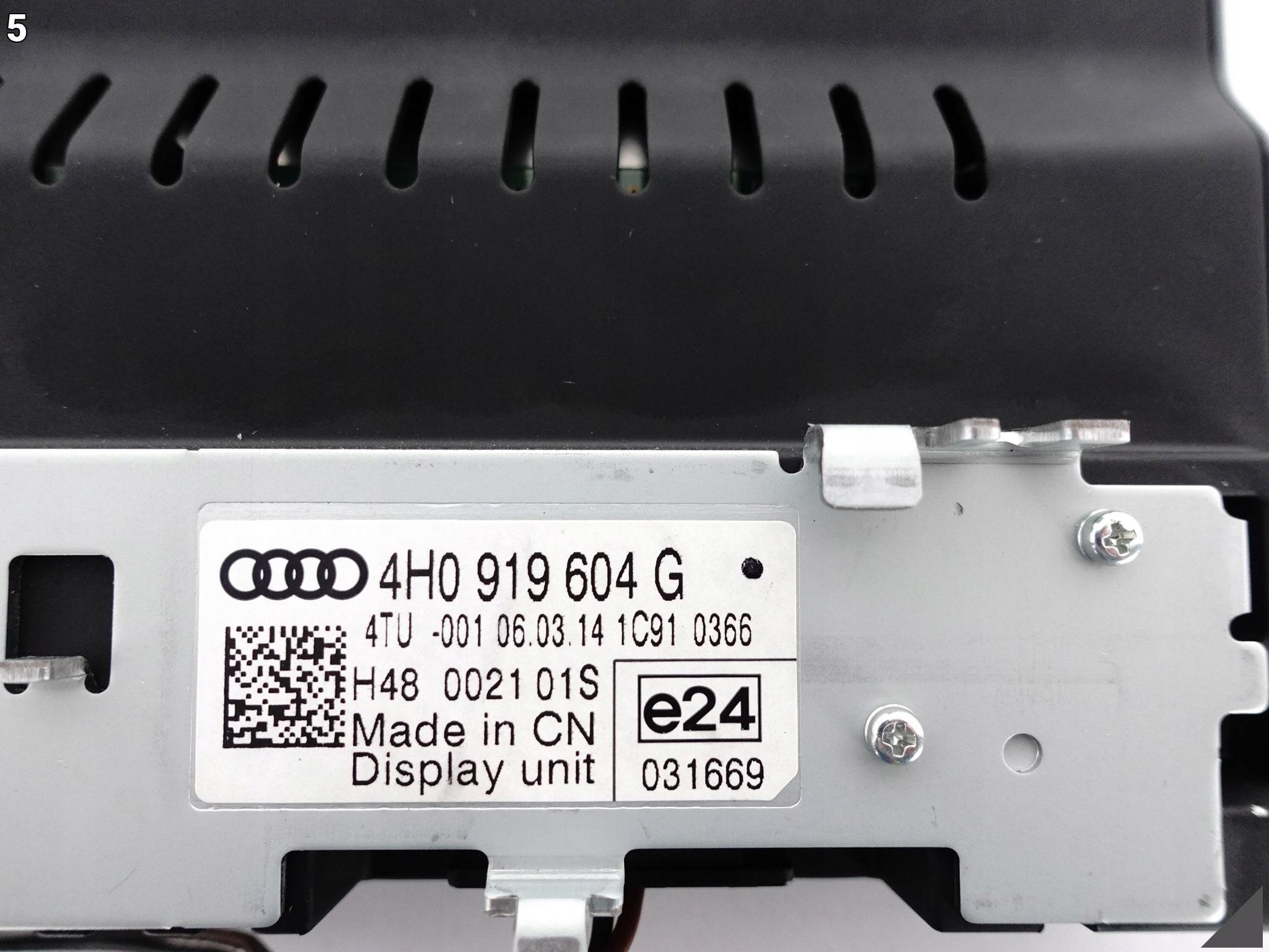 AUDI A8 S8 4H0 D4 09-17 LIFT WYŚWIETLACZ MONITOR MMI DISPLAY 4H0919604G AUDI A8 S8 4H0 D4 09-17 LIFT WYŚWIETLACZ MONITOR MMI DISPLAY 4H0919604G - obrazek 6