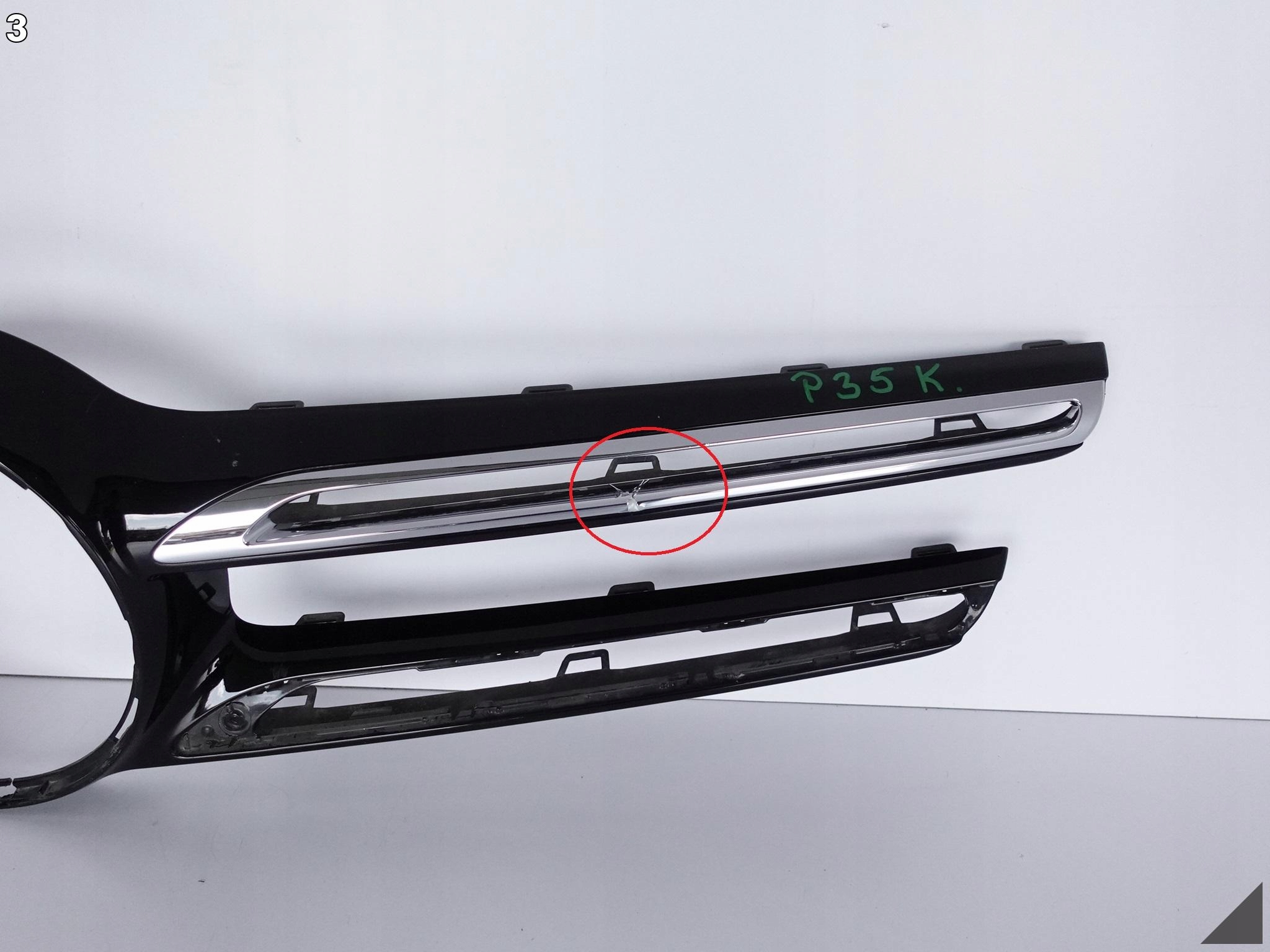 MERCEDES GLE SUV W166 15-19 GRILL ATRAPA CHROM LISTWA MERCEDES GLE SUV W166 15-19 GRILL ATRAPA CHROM LISTWA - obrazek 4