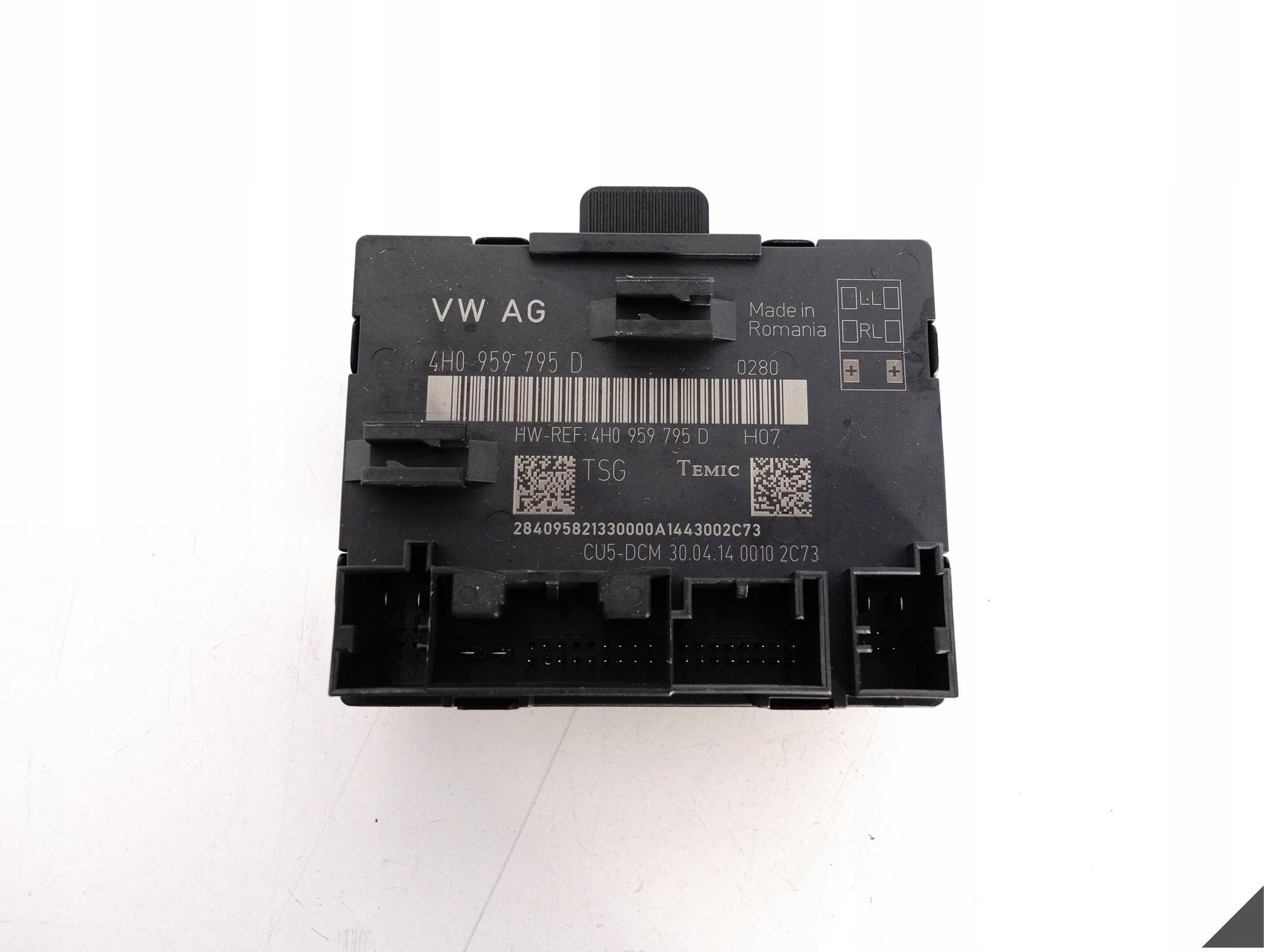 AUDI A8 S8 4H0 D4 13-17 LIFT MODUŁ DRZWI TYŁ 4H0959795D R=L AUDI A8 S8 4H0 D4 13-17 LIFT MODUŁ DRZWI TYŁ 4H0959795D R=L