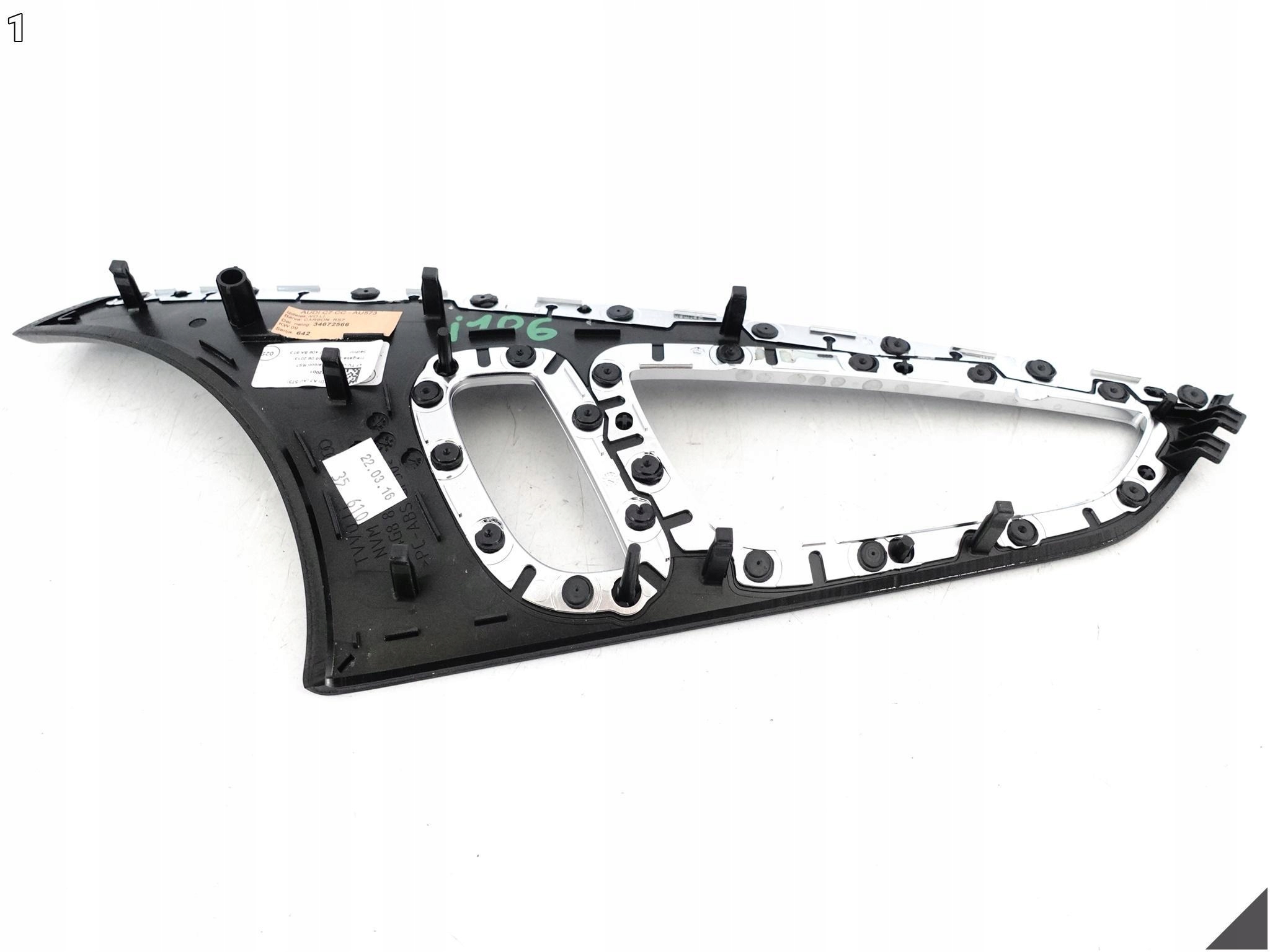 AUDI RS7 S7 A7 4G8 C7 10-18 OSŁONA DEKOR DRZWI LEWA PRZÓD CARBON CHROM 6T3 AUDI RS7 S7 A7 4G8 C7 10-18 OSŁONA DEKOR DRZWI LEWA PRZÓD CARBON CHROM 6T3 - obrazek 2
