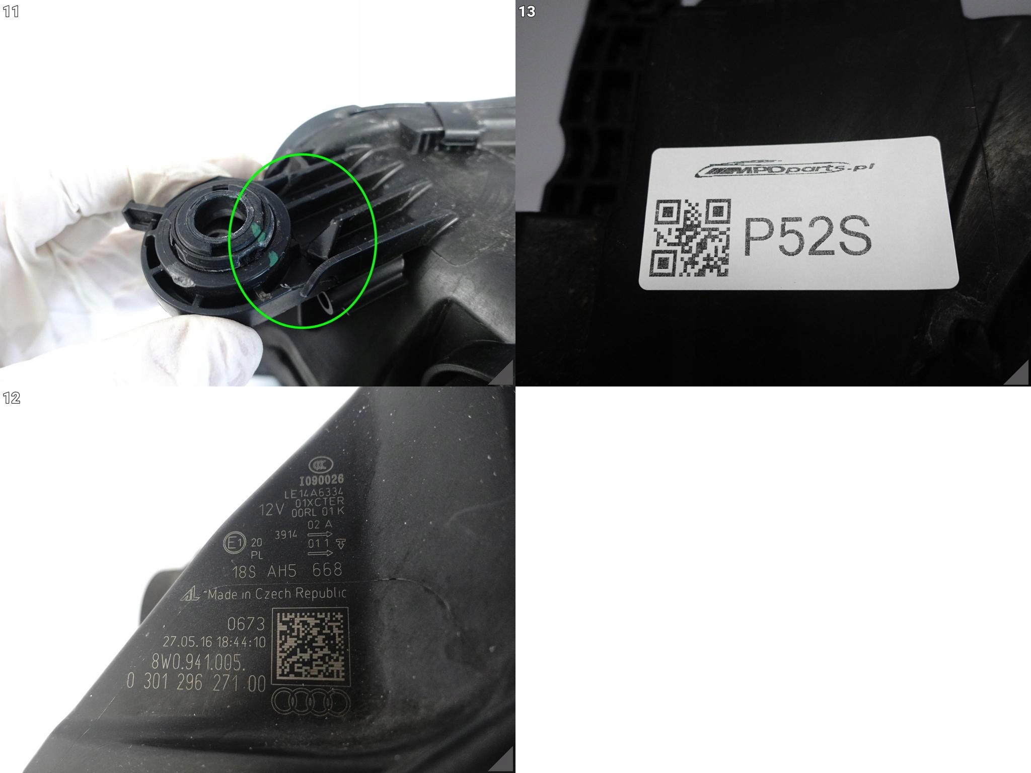 AUDI A4 S4 8W0 B9 15-19 LAMPA XENON+LED LEWA PRZÓD EUROPA *8W0941005* AUDI A4 S4 8W0 B9 15-19 LAMPA XENON+LED LEWA PRZÓD EUROPA *8W0941005* - obrazek 12