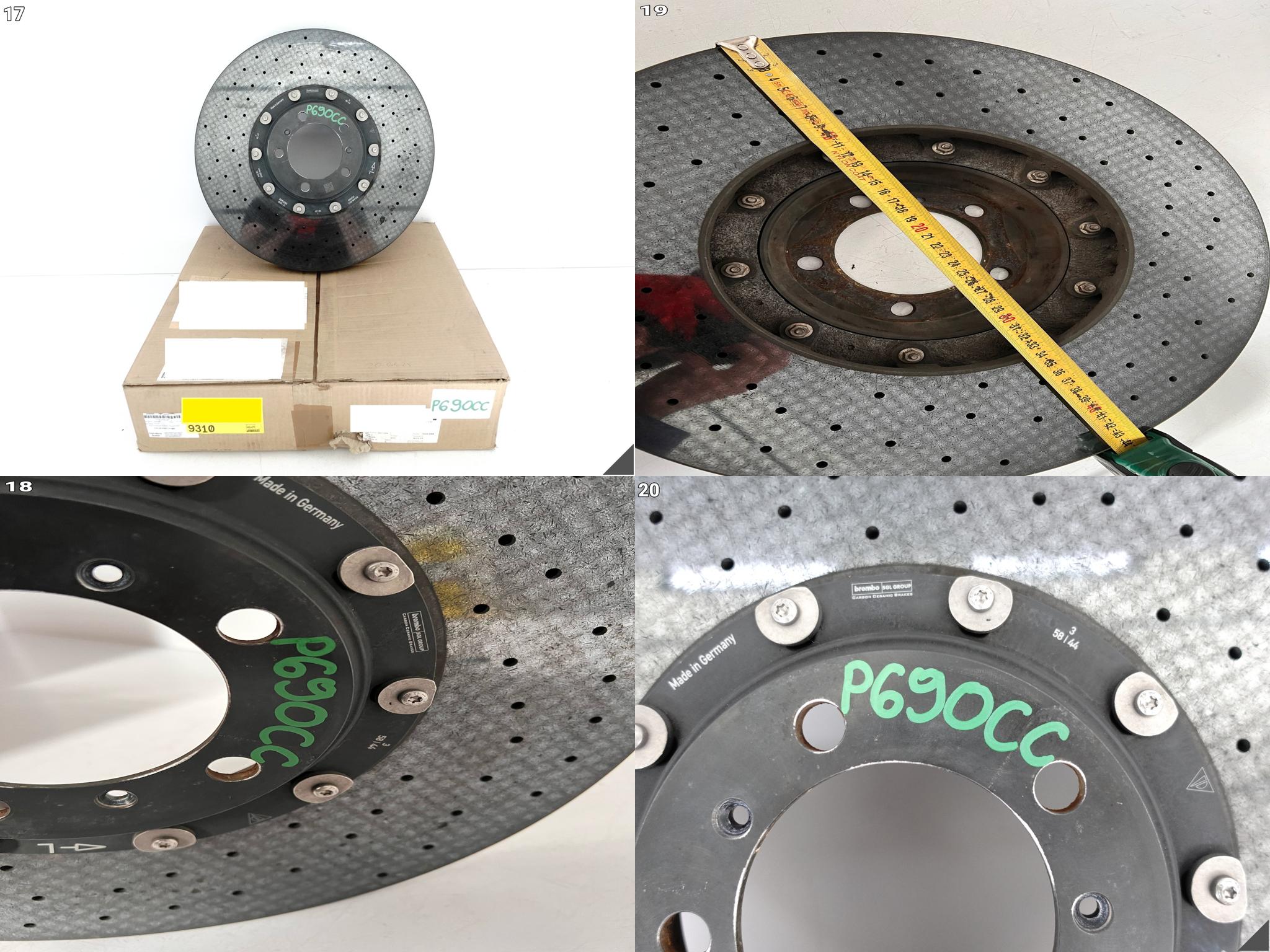 PORSCHE CAYENNE 9Y0 9Y3 PCCB TARCZA CERAMICZNA CERAMIC LEWA PRZÓD 440x40mm PORSCHE CAYENNE 9Y0 9Y3 PCCB TARCZA CERAMICZNA CERAMIC LEWA PRZÓD 440x40mm - obrazek 15