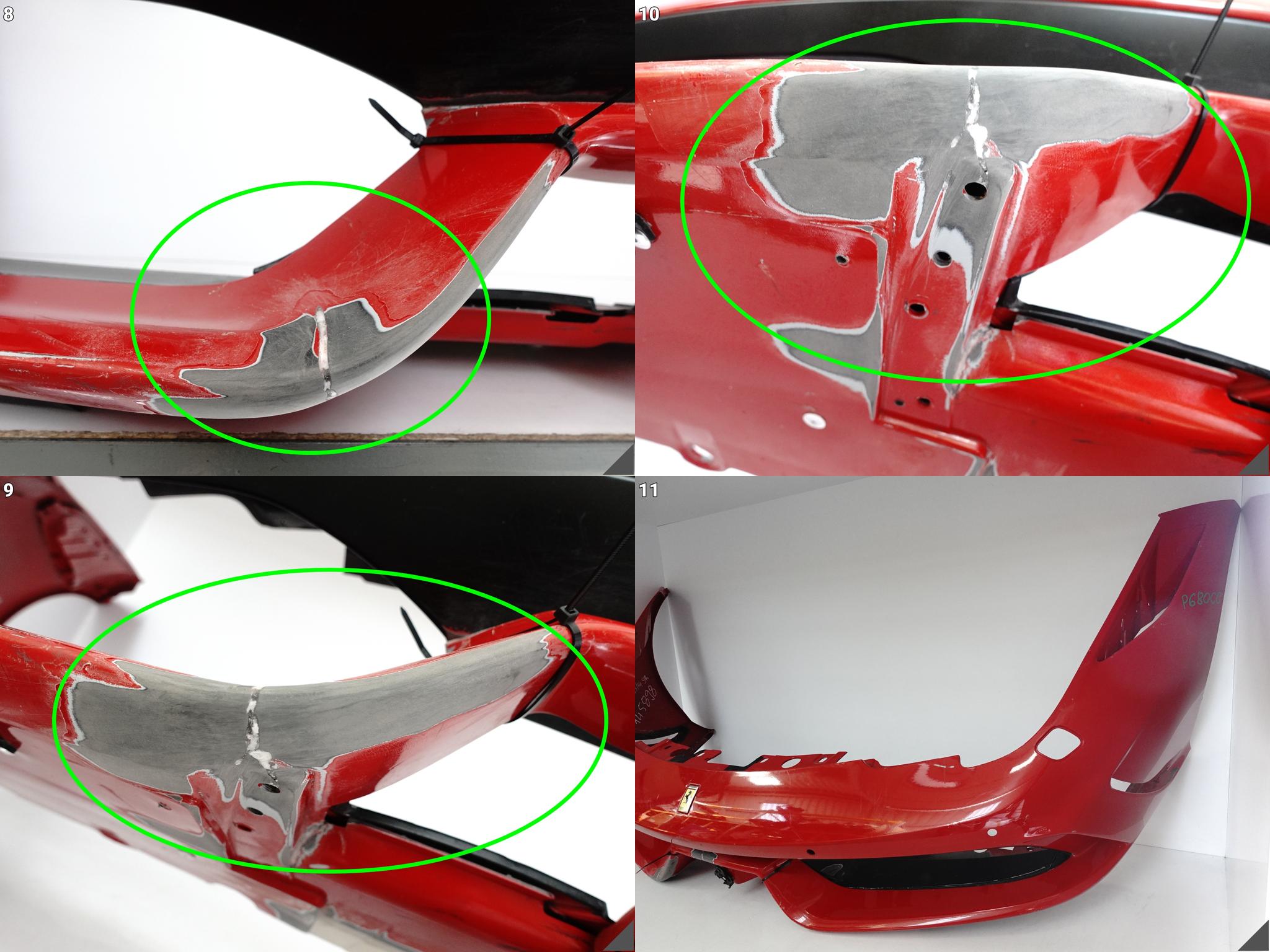FERRARI 458 SPECIALE / APERTA F142 09-15 ZDERZAK BUMPER PRZÓD (PDC/SPRYSKI) FERRARI 458 SPECIALE / APERTA F142 09-15 ZDERZAK BUMPER PRZÓD (PDC/SPRYSKI) - obrazek 9