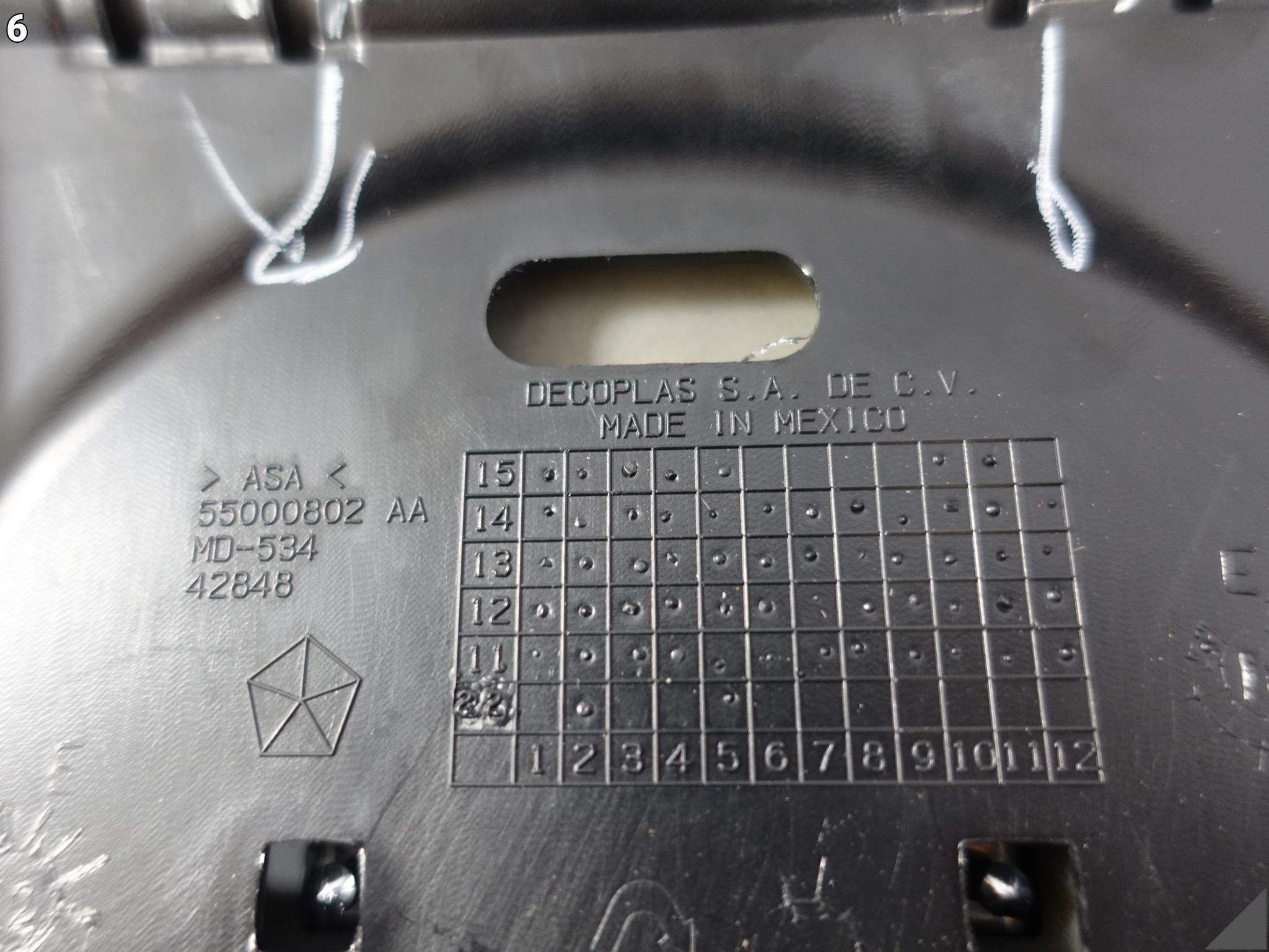 FIAT FREEMONT 11-15 GRILL ATRAPA KRATKA WLOT W ZDERZAK PRZÓD FIAT FREEMONT 11-15 GRILL ATRAPA KRATKA WLOT W ZDERZAK PRZÓD - obrazek 7