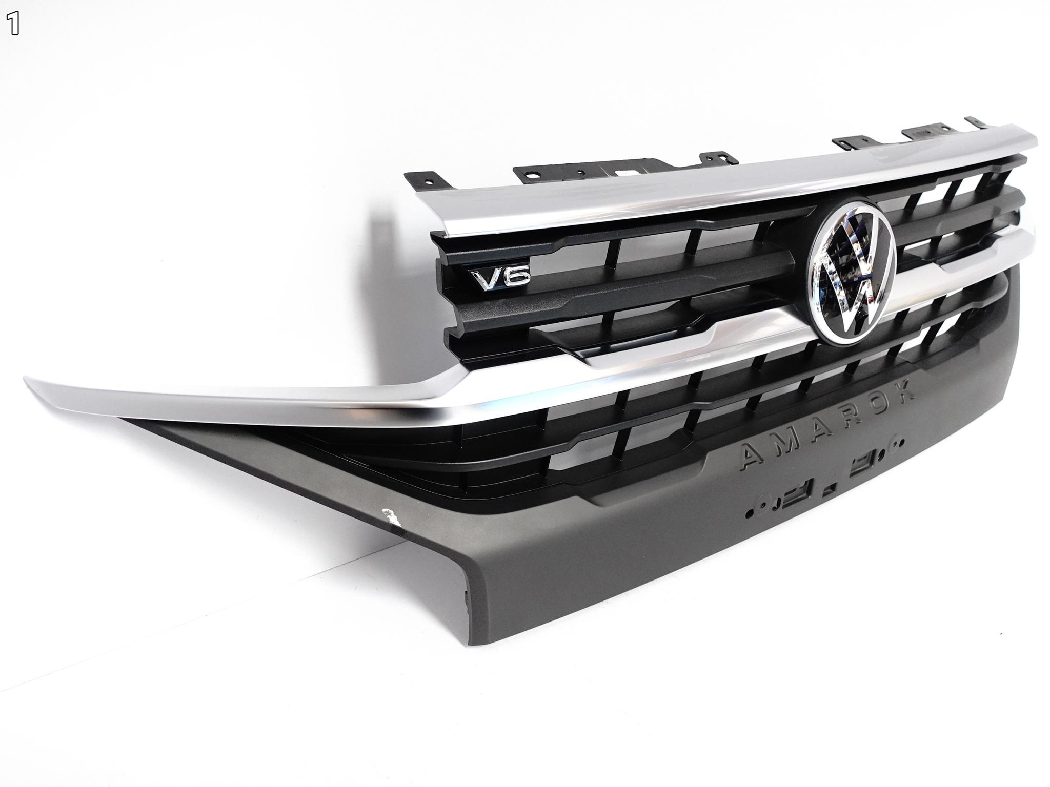 VW AMAROK II 2 V6 N1XB 2HJ 22- GRILL ATRAPA KRATKA EMBLEMAT W ZDERZAK PRZÓD VW AMAROK II 2 V6 N1XB 2HJ 22- GRILL ATRAPA KRATKA EMBLEMAT W ZDERZAK PRZÓD - obrazek 2