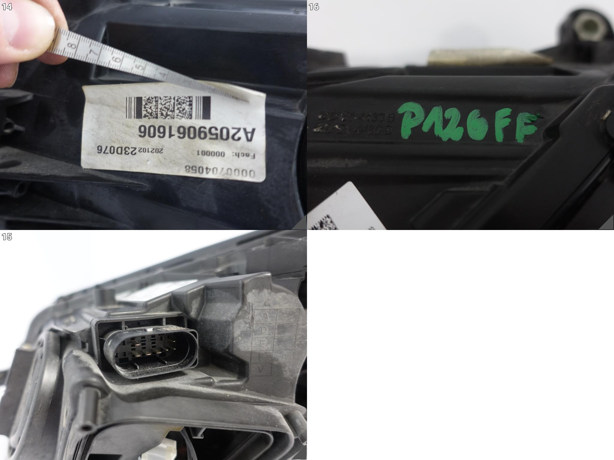 MERCEDES C-KLASA W205 S205 C205 LIFT 18-21 LAMPA FULL LED MULTIBEAM PRAWA MERCEDES C-KLASA W205 S205 C205 LIFT 18-21 LAMPA FULL LED MULTIBEAM PRAWA - obrazek 15