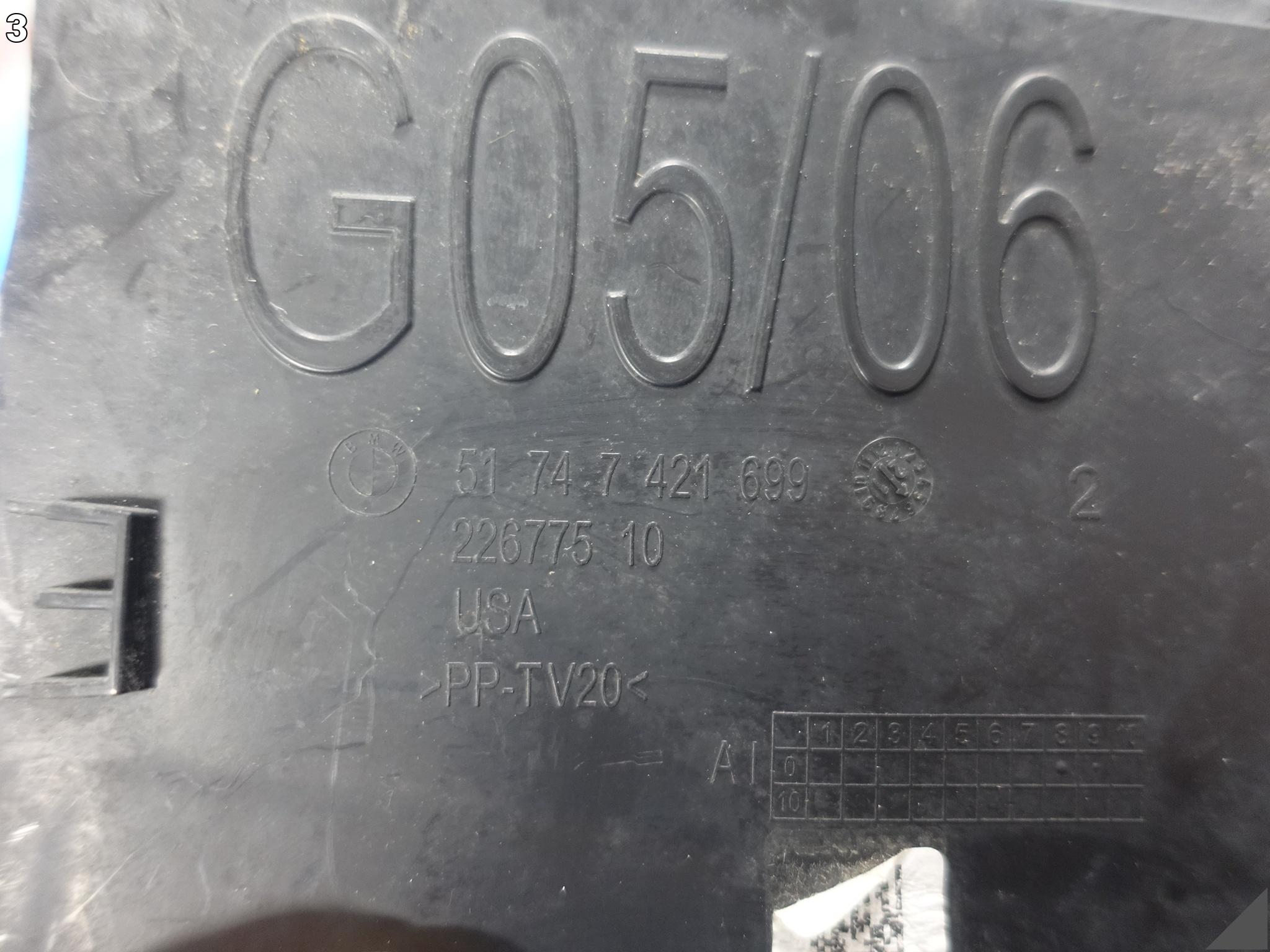 BMW X5 G05 X6 G06 18-23 KIEROWNICA POWIETRZA OBUDOWA NADKOLE LEWA PRZÓD BMW X5 G05 X6 G06 18-23 KIEROWNICA POWIETRZA OBUDOWA NADKOLE LEWA PRZÓD - obrazek 4