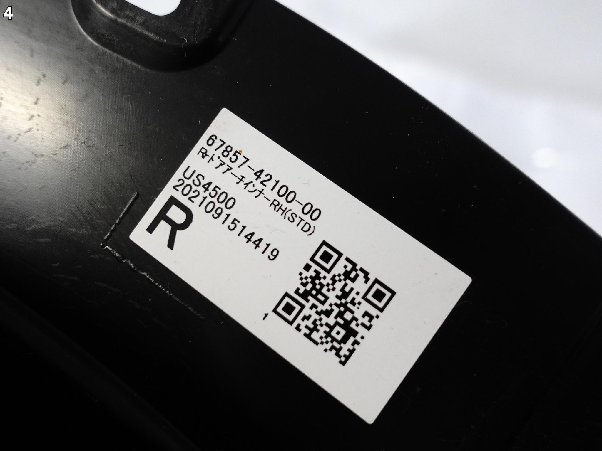 TOYOTA RAV4 V 5 19- LISTWA OSŁONA DRZWI PRAWA TYŁ 67857-42100 ORYGINALNA TOYOTA RAV4 V 5 19- LISTWA OSŁONA DRZWI PRAWA TYŁ 67857-42100 ORYGINALNA - obrazek 5