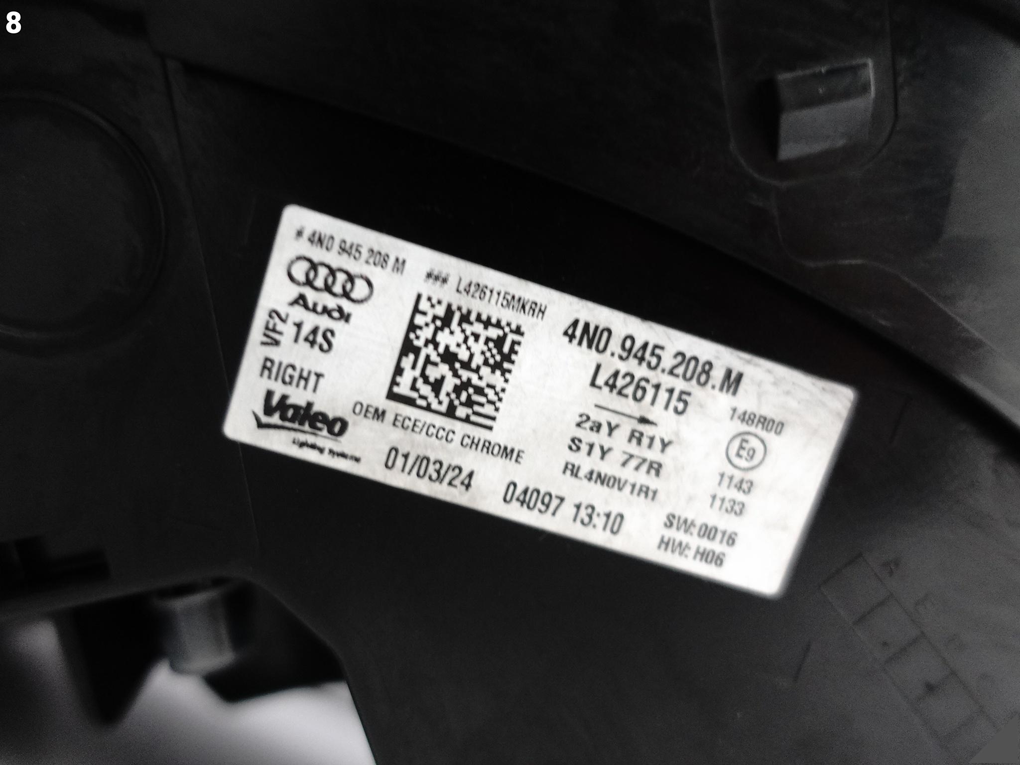 AUDI A8 S8 4N0 D5 LIFT 21- LAMPA OLED MATRIX LISTWA CHROM PRAWA TYŁ EUROPA AUDI A8 S8 4N0 D5 LIFT 21- LAMPA OLED MATRIX LISTWA CHROM PRAWA TYŁ EUROPA - obrazek 9