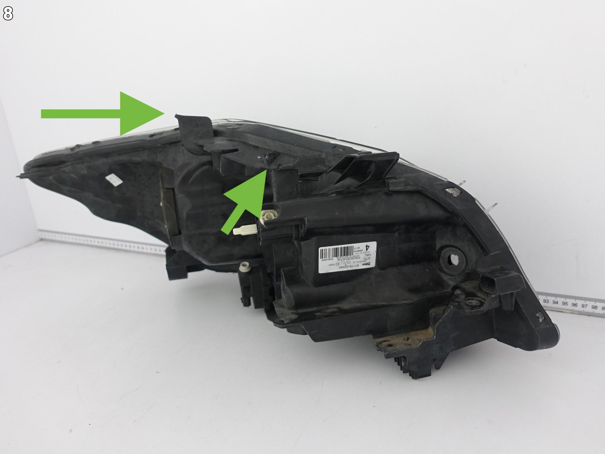 TOYOTA AURIS I HYBRID LIFT 09-12 LAMPA LEWA ZWYKŁA HALOGEN PRZÓD EUROPA TOYOTA AURIS I HYBRID LIFT 09-12 LAMPA LEWA ZWYKŁA HALOGEN PRZÓD EUROPA - obrazek 9
