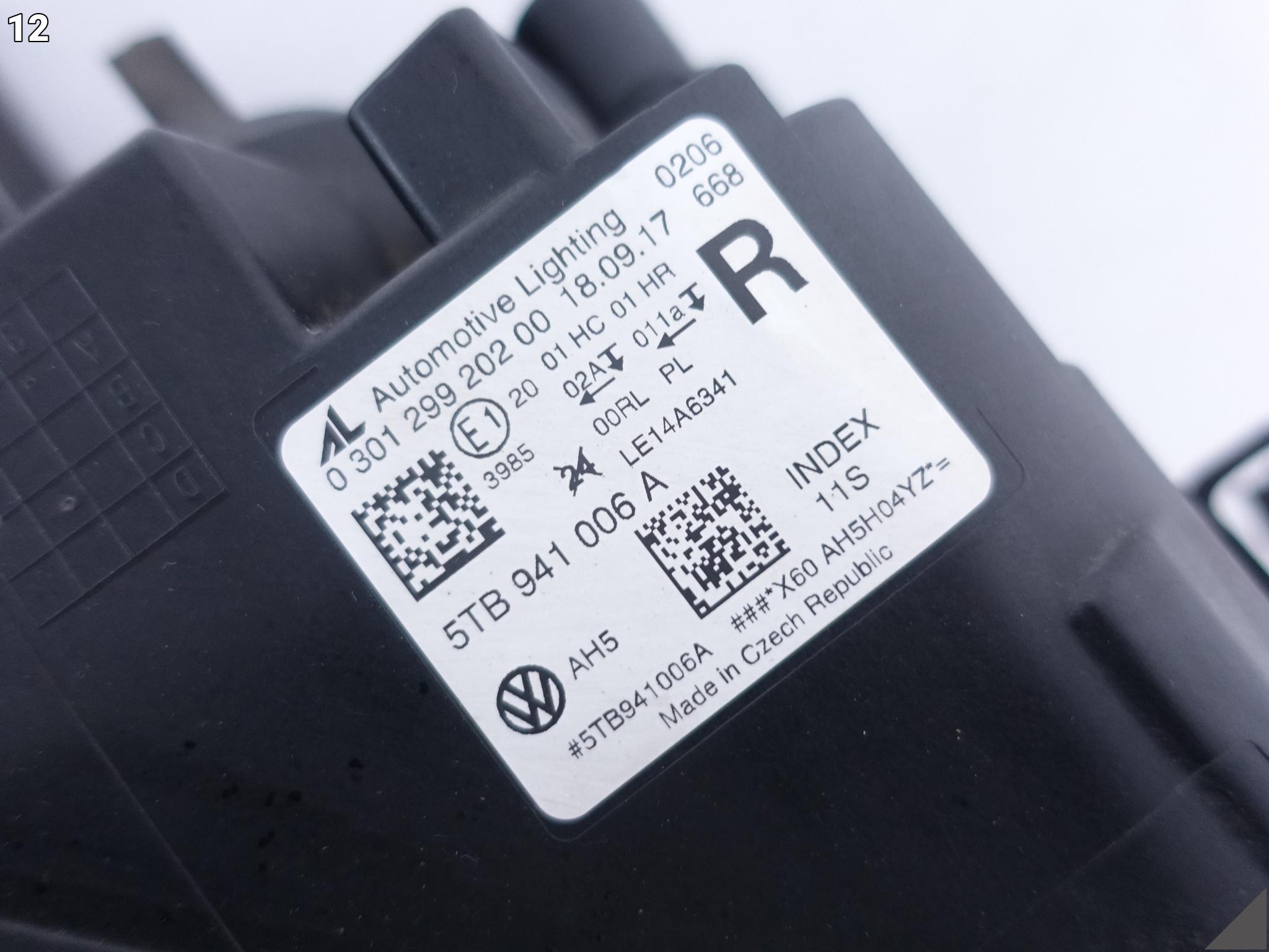 VW TOURAN 5TB (II GENERACJA) 15- LAMPA ZWYKŁA HALOGEN PRAWA PRZÓD EUROPA VW TOURAN 5TB (II GENERACJA) 15- LAMPA ZWYKŁA HALOGEN PRAWA PRZÓD EUROPA - obrazek 13