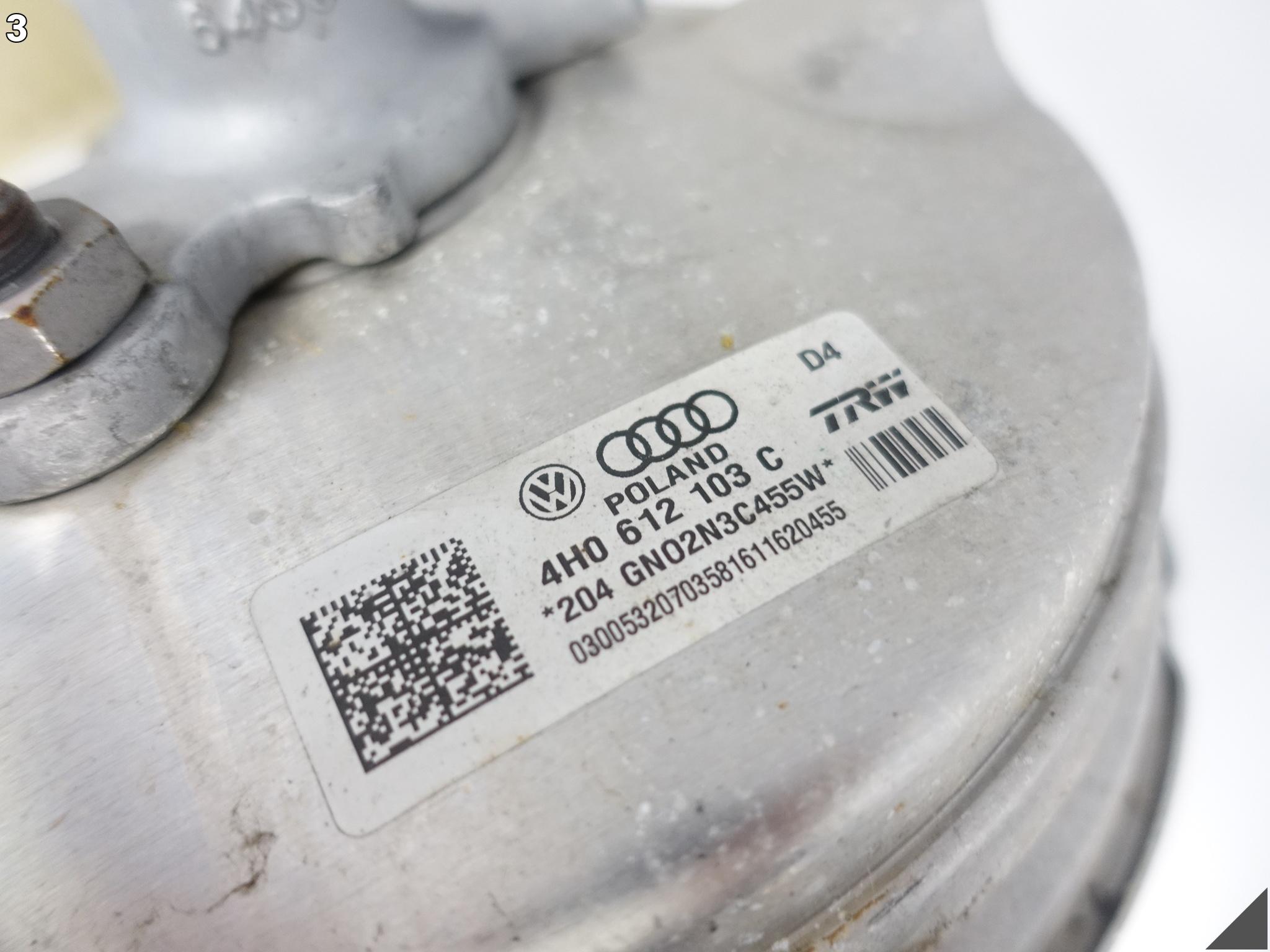 AUDI S8 A8 4H0 D4 LIFT 09-17 SERVO SERWO POMPA HAMULCOWA 4H0612103C 92 KM AUDI S8 A8 4H0 D4 LIFT 09-17 SERVO SERWO POMPA HAMULCOWA 4H0612103C 92 KM - obrazek 4