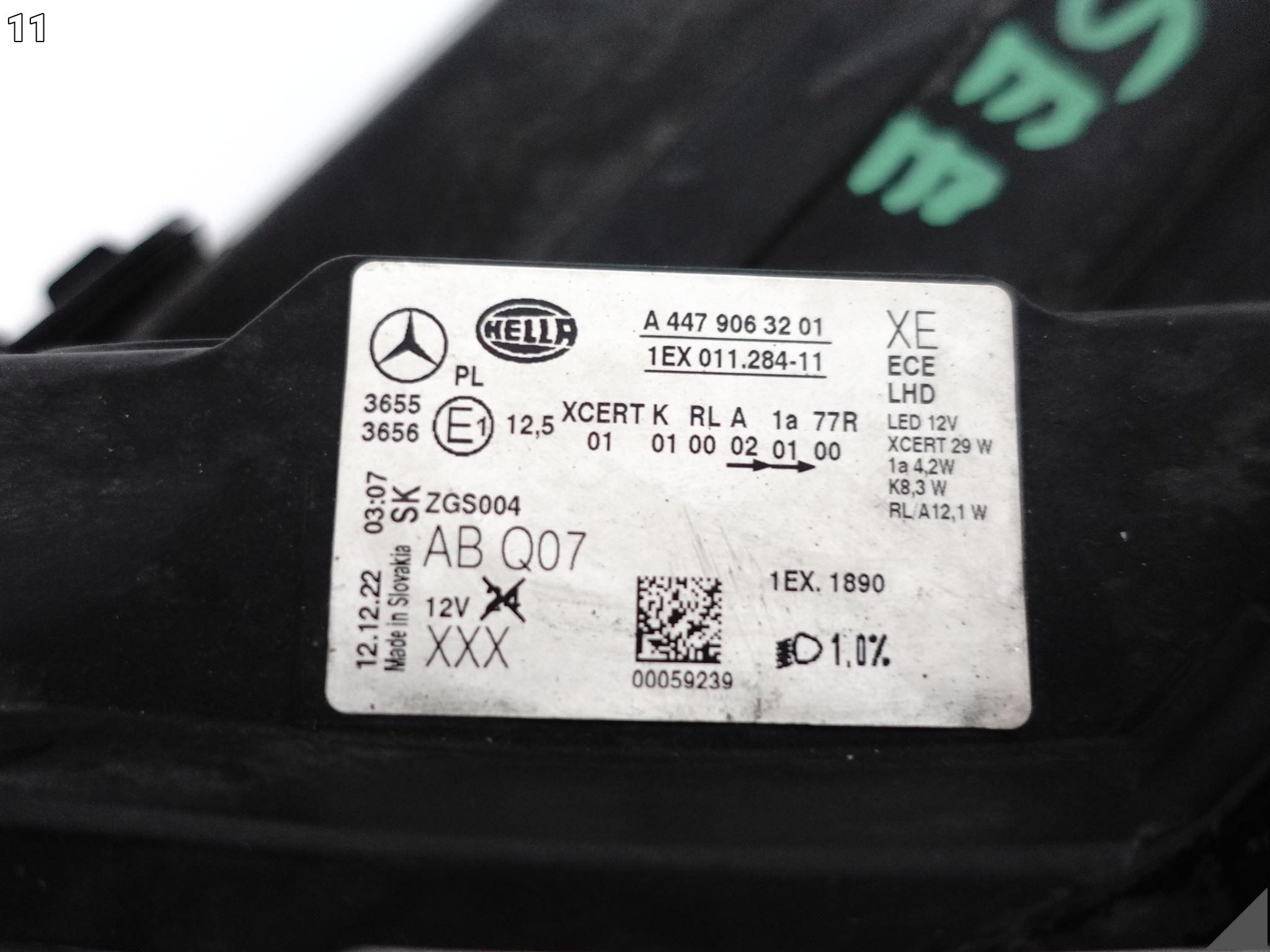 MERCEDES EQV V-KLASA VITO W447 LIFT MOPF 19-23 LAMPA ILS FULL LED CZARNA EU MERCEDES EQV V-KLASA VITO W447 LIFT MOPF 19-23 LAMPA ILS FULL LED CZARNA EU - obrazek 12
