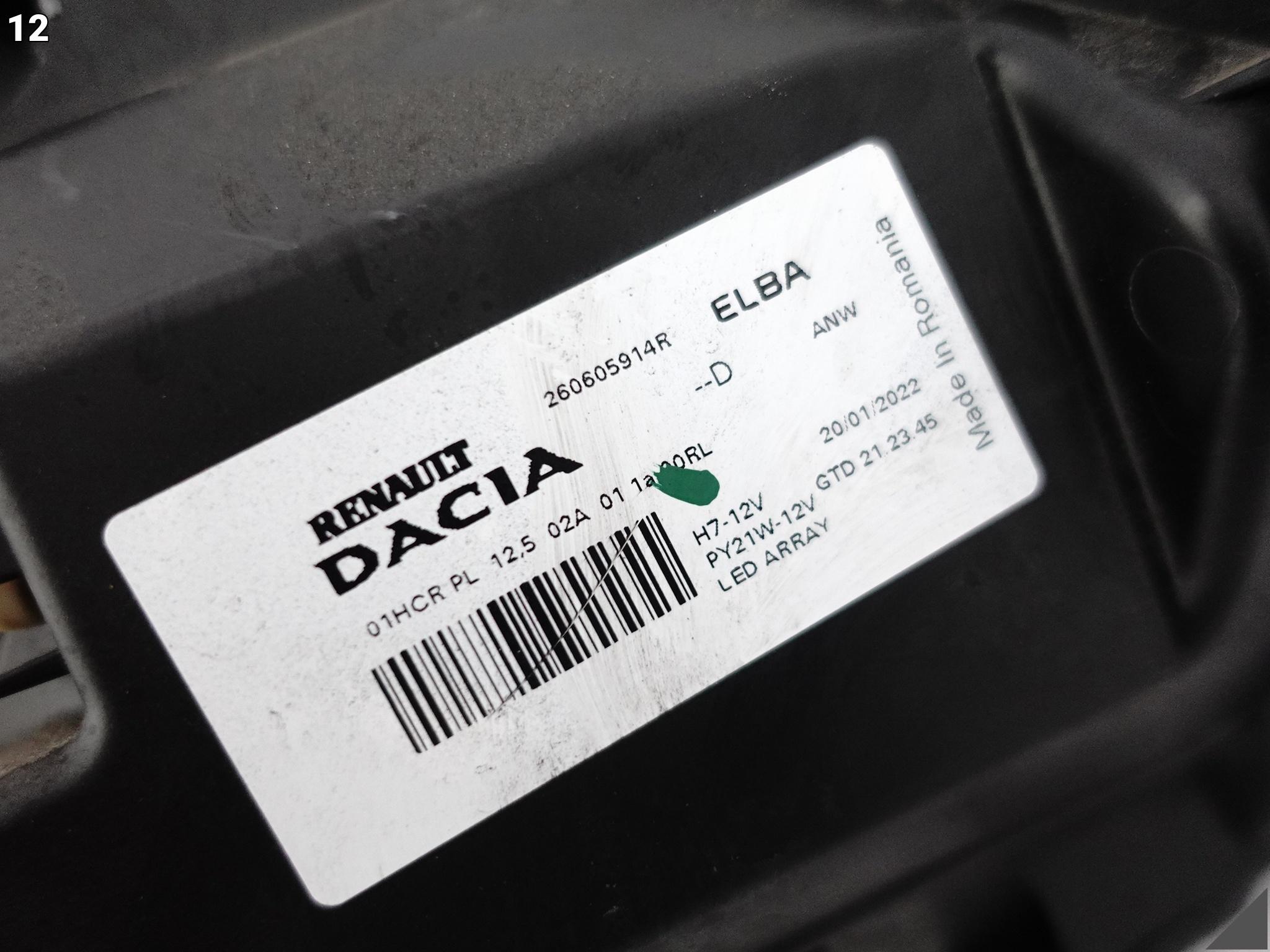 DACIA SANDERO LOGAN STEPWAY III JOGGER 20- LAMPA ZWYKŁA HALOGEN + LED LEWA DACIA SANDERO LOGAN STEPWAY III JOGGER 20- LAMPA ZWYKŁA HALOGEN + LED LEWA - obrazek 13