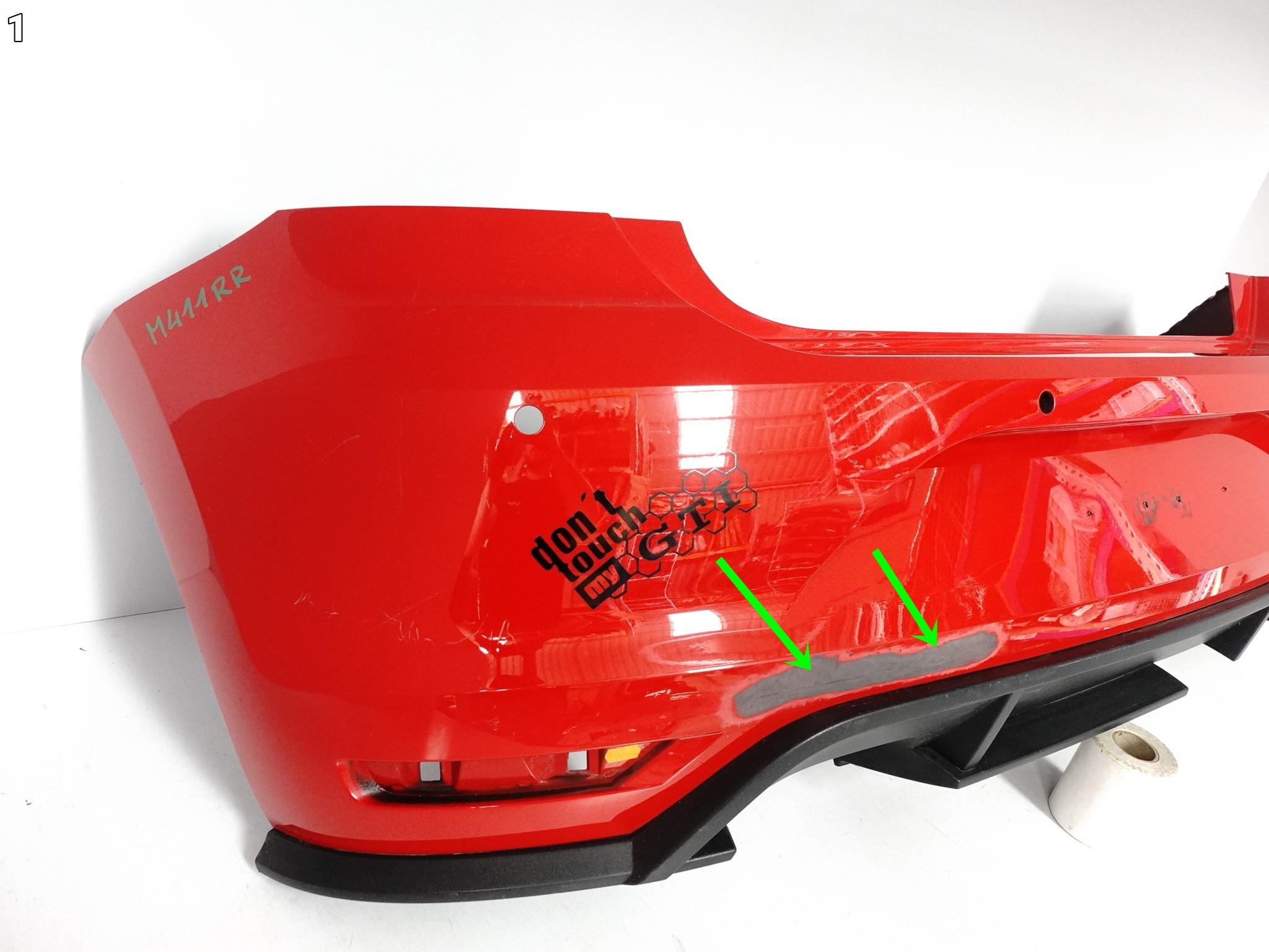 VW POLO V 5 6C6 6C0 GTI LIFT 14-17 ZDERZAK SPOILER TYŁ (4xPDC) VW POLO V 5 6C6 6C0 GTI LIFT 14-17 ZDERZAK SPOILER TYŁ (4xPDC) - obrazek 2