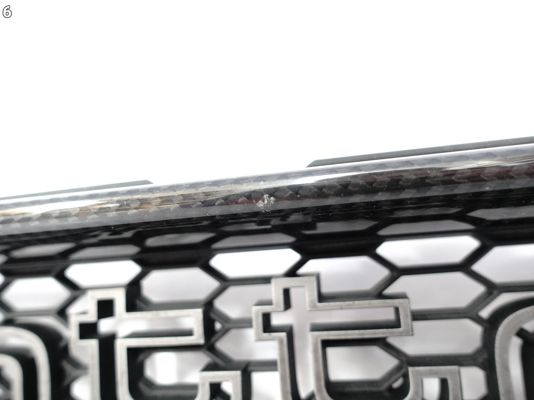 AUDI RS6 4G0 C7 LIFT 14-18 CARBON KRATKA RAMKA ATRAPA GRILL W ZDERZAK PRZÓD AUDI RS6 4G0 C7 LIFT 14-18 CARBON KRATKA RAMKA ATRAPA GRILL W ZDERZAK PRZÓD - obrazek 7