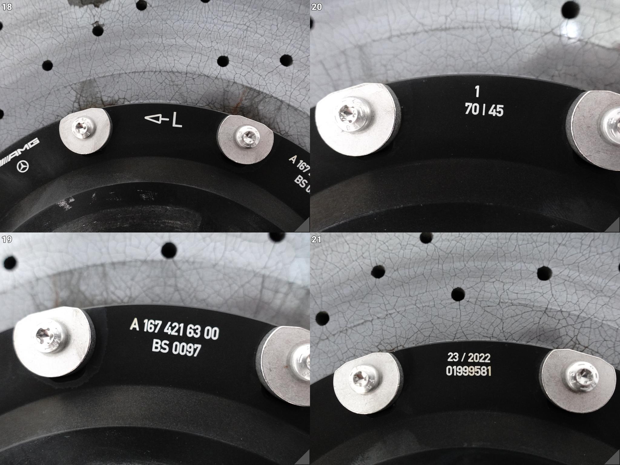 MERCEDES GLE C167 W167 GLS X167 EQE C297 EQS AMG TARCZA CERAMIC LEWA PRZÓD MERCEDES GLE C167 W167 GLS X167 EQE C297 EQS AMG TARCZA CERAMIC LEWA PRZÓD - obrazek 13