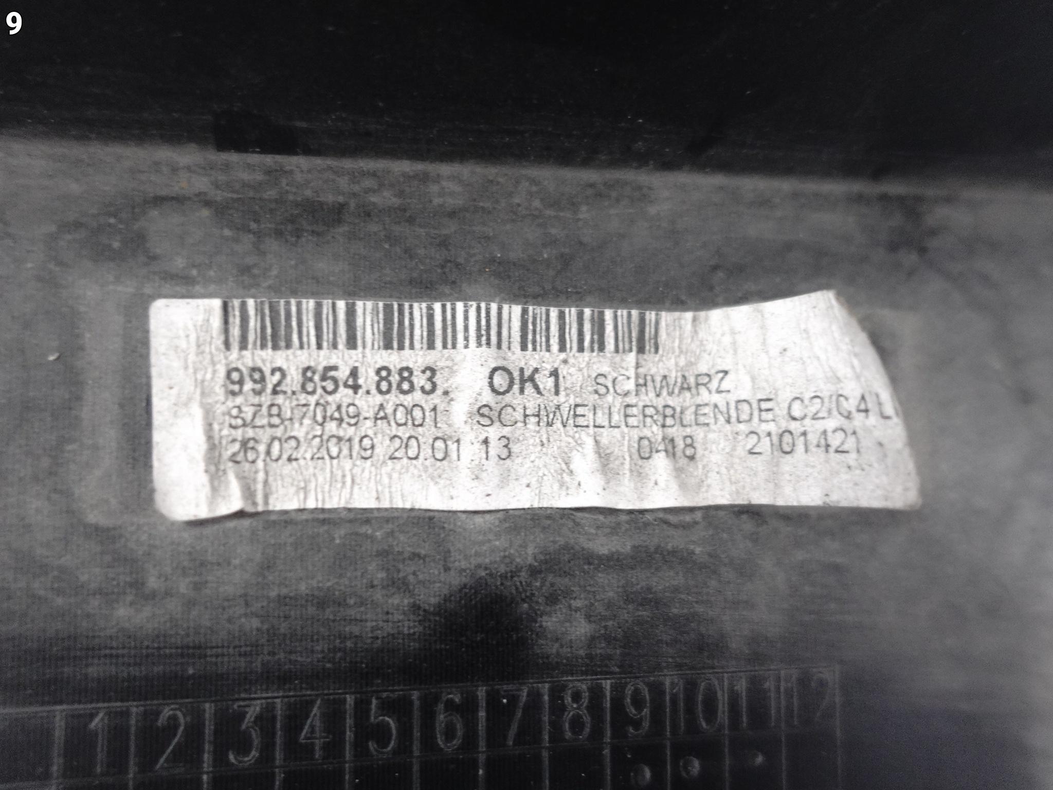 PORSCHE 911 992 19- PRÓG LISTWA OSŁONA NAKŁADKA LEWY PORSCHE 911 992 19- PRÓG LISTWA OSŁONA NAKŁADKA LEWY - obrazek 10