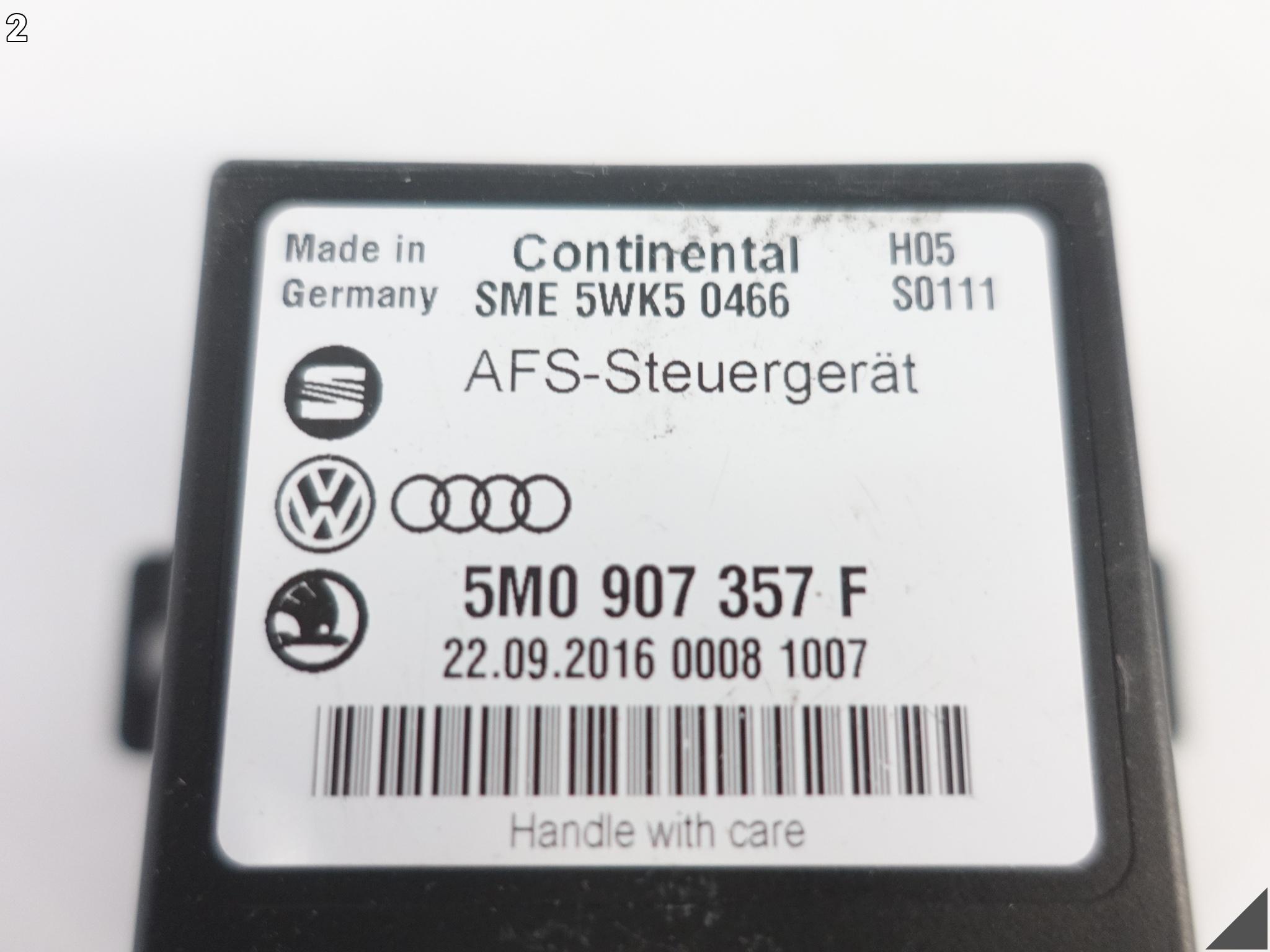 VW SKODA SEAT AUDI STEROWNIK ŚWIATEŁ DOŚWIETLANIA ZAKRĘTOW AFS 5M0907357F VW SKODA SEAT AUDI STEROWNIK ŚWIATEŁ DOŚWIETLANIA ZAKRĘTOW AFS 5M0907357F - obrazek 3
